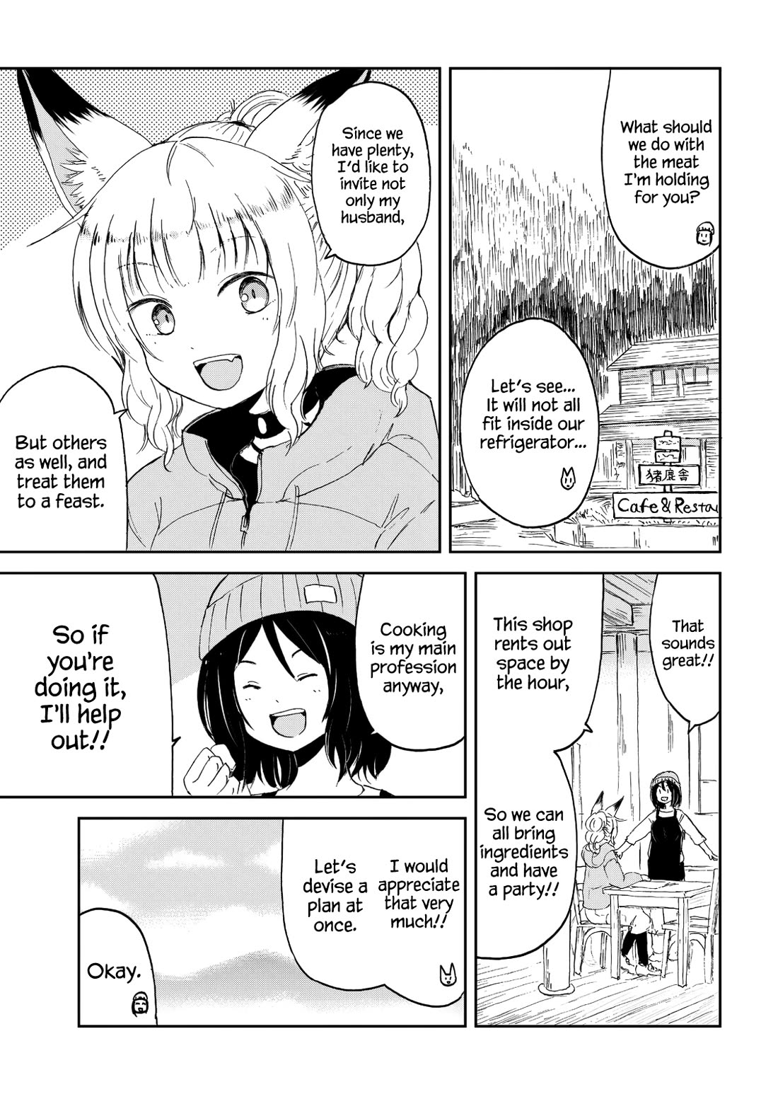 Kitsune no Oyome-chan Chapter 31 page 3 - Chapter 31: Oyome-chan and Serving Game Meat Dishes