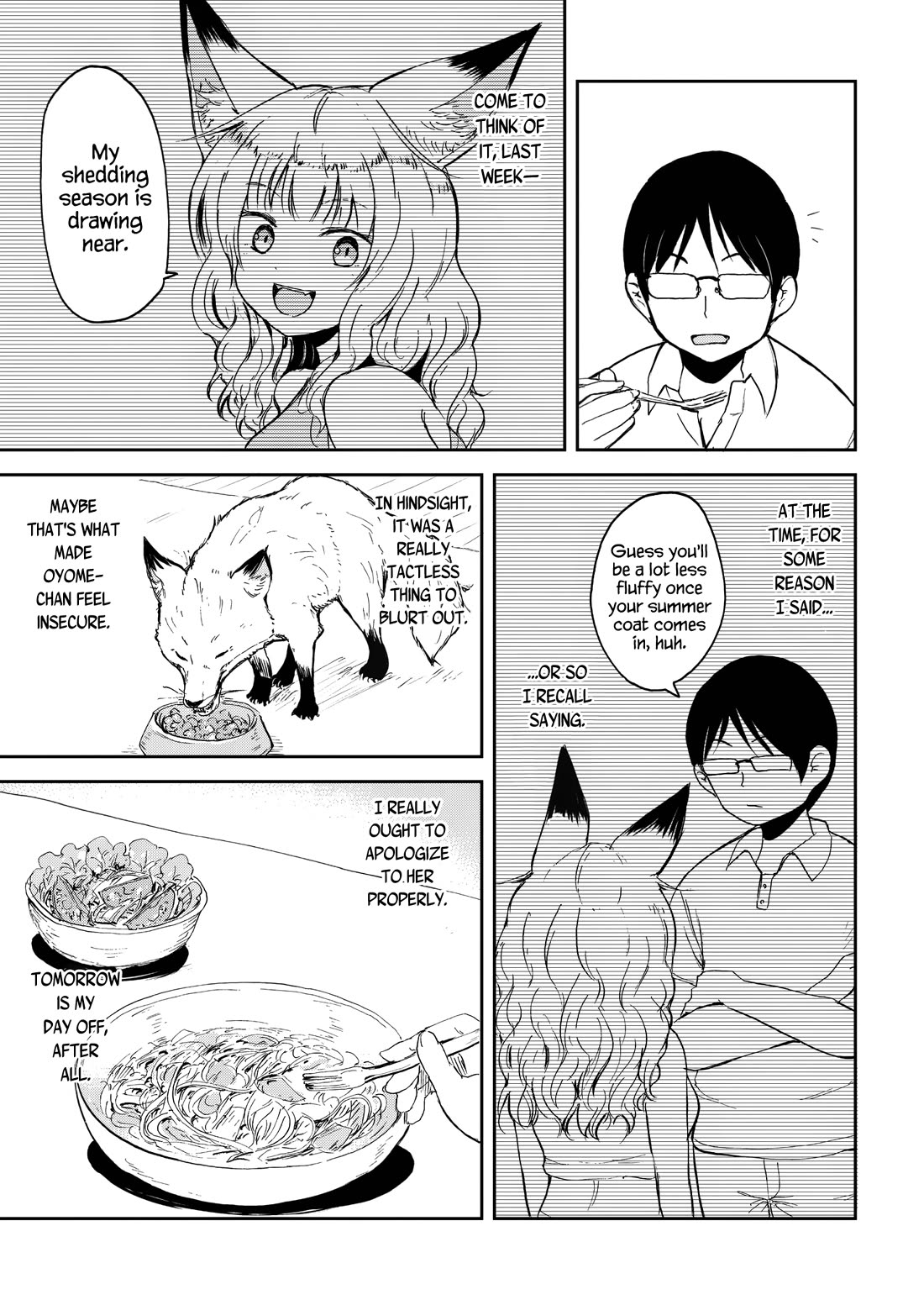 Kitsune no Oyome-chan Chapter 32 page 13 - Chapter 32: Oyome-chan and Staying in Beast Form