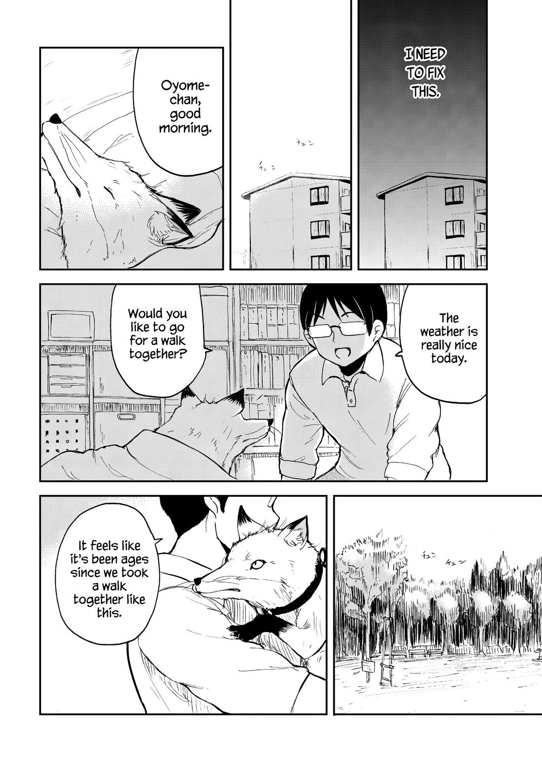 Kitsune no Oyome-chan Chapter 32 page 14 - Chapter 32: Oyome-chan and Staying in Beast Form