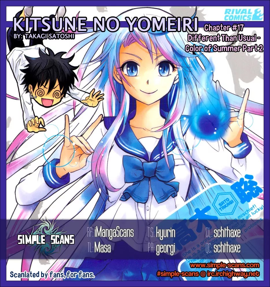Kitsune no Yomeiri Chapter 17 page 1 - Chapter 17 : Different Than Usual - Color of Summer. Part 002