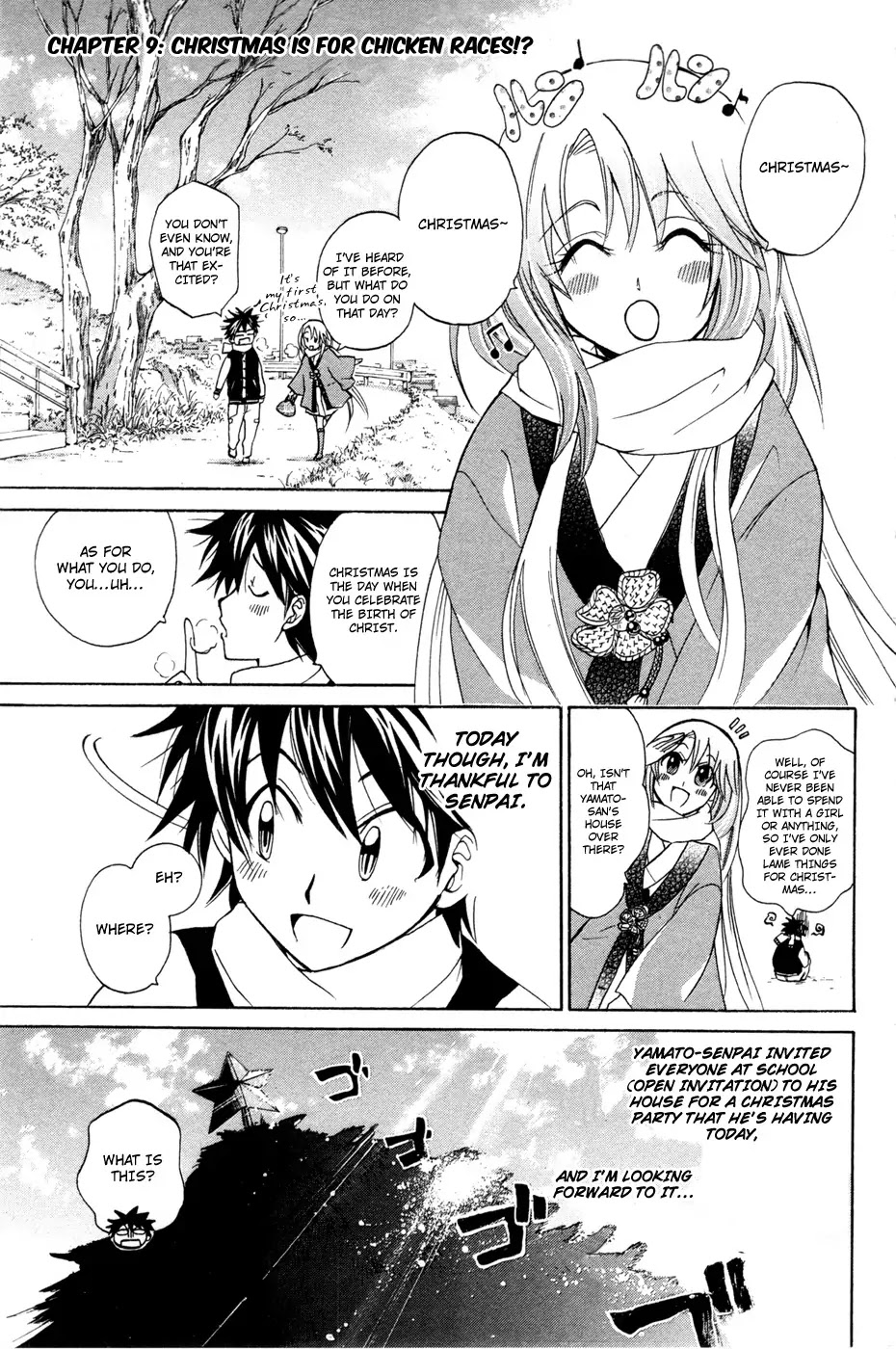 Kitsune no Yomeiri Chapter 9 page 1 - Chapter 9: Christmas is for Chicken Races!?