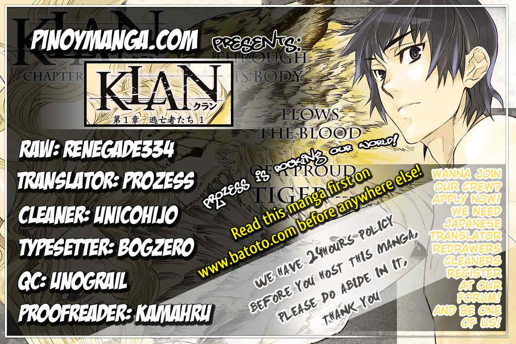 Klan Chapter 1 page 1 - Chapter 1: Escapee [1]