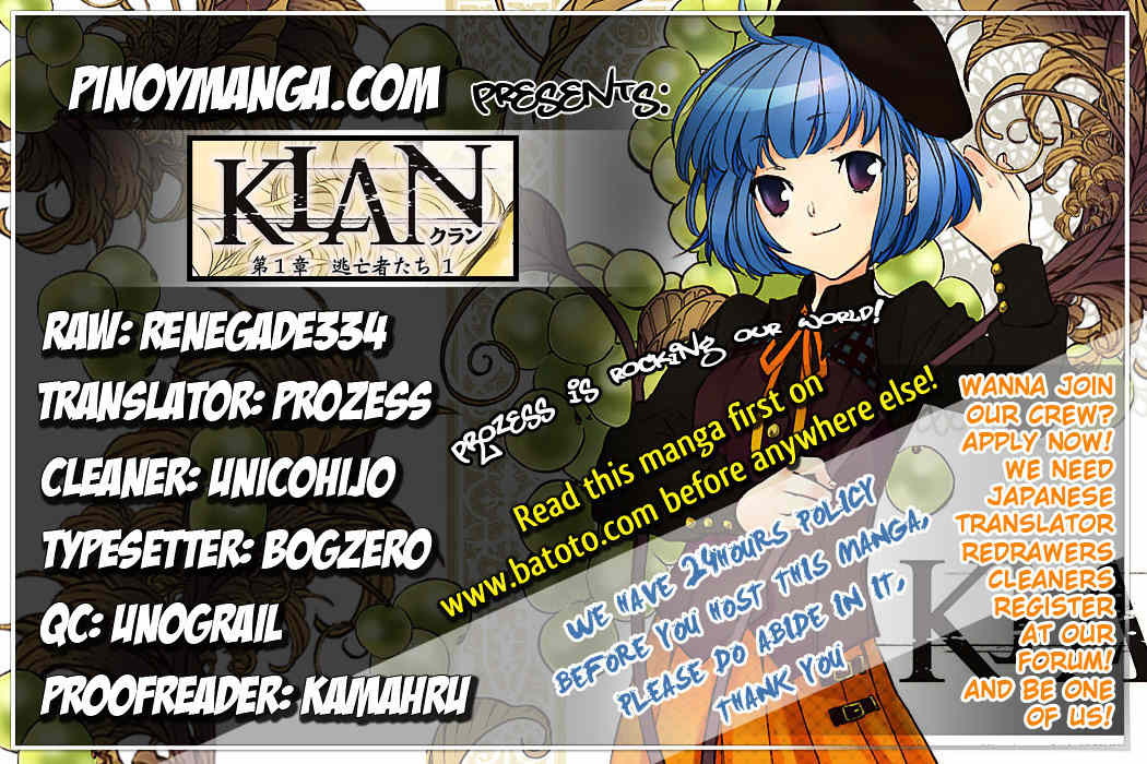 Klan Chapter 3 page 1 - Chapter 3: Chaser [1]