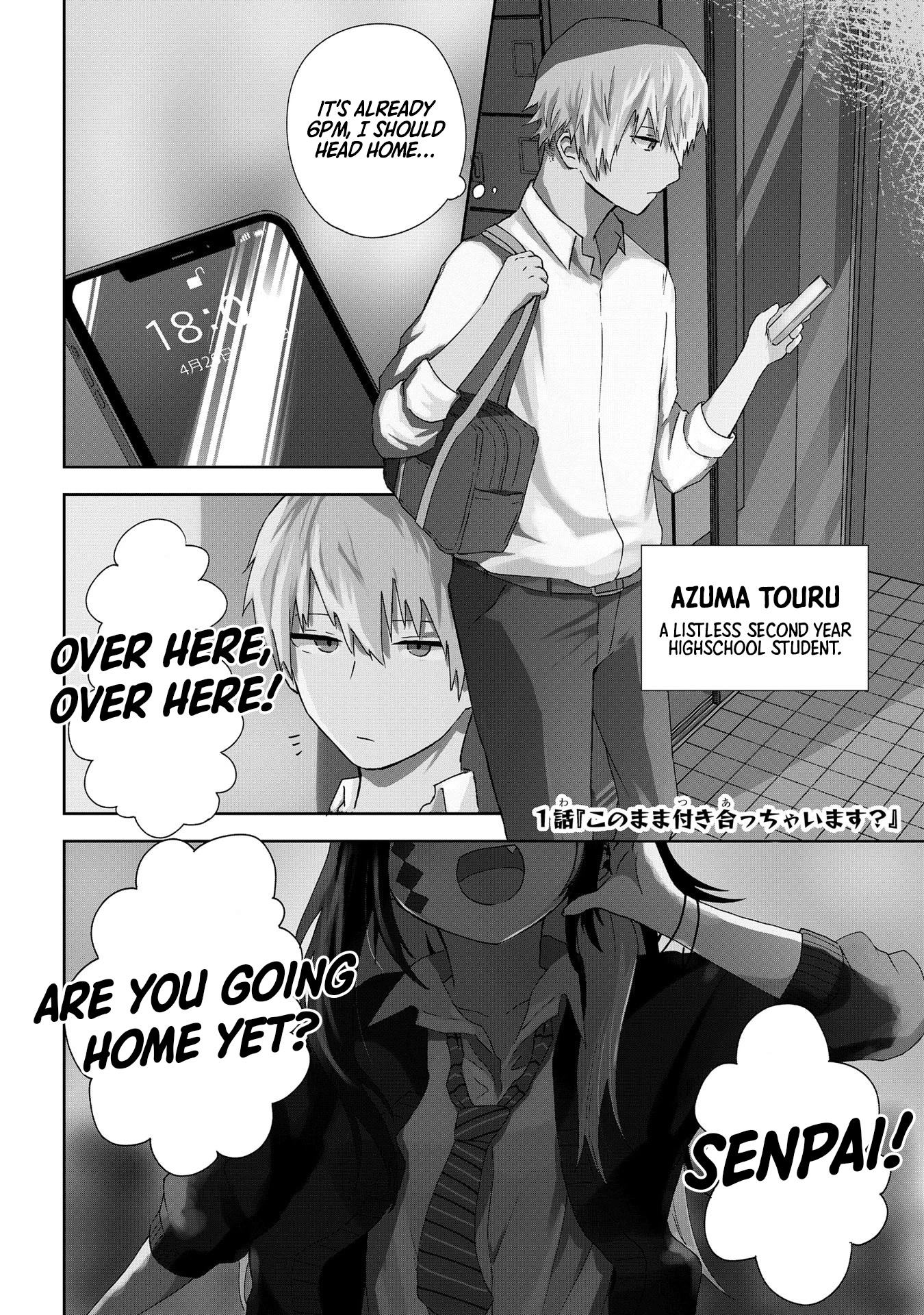 Klutzy, Gullible Nishiga Hachi Chapter 1 page 2 - Chapter 1: 「 Do you really wanna go out with me? 」