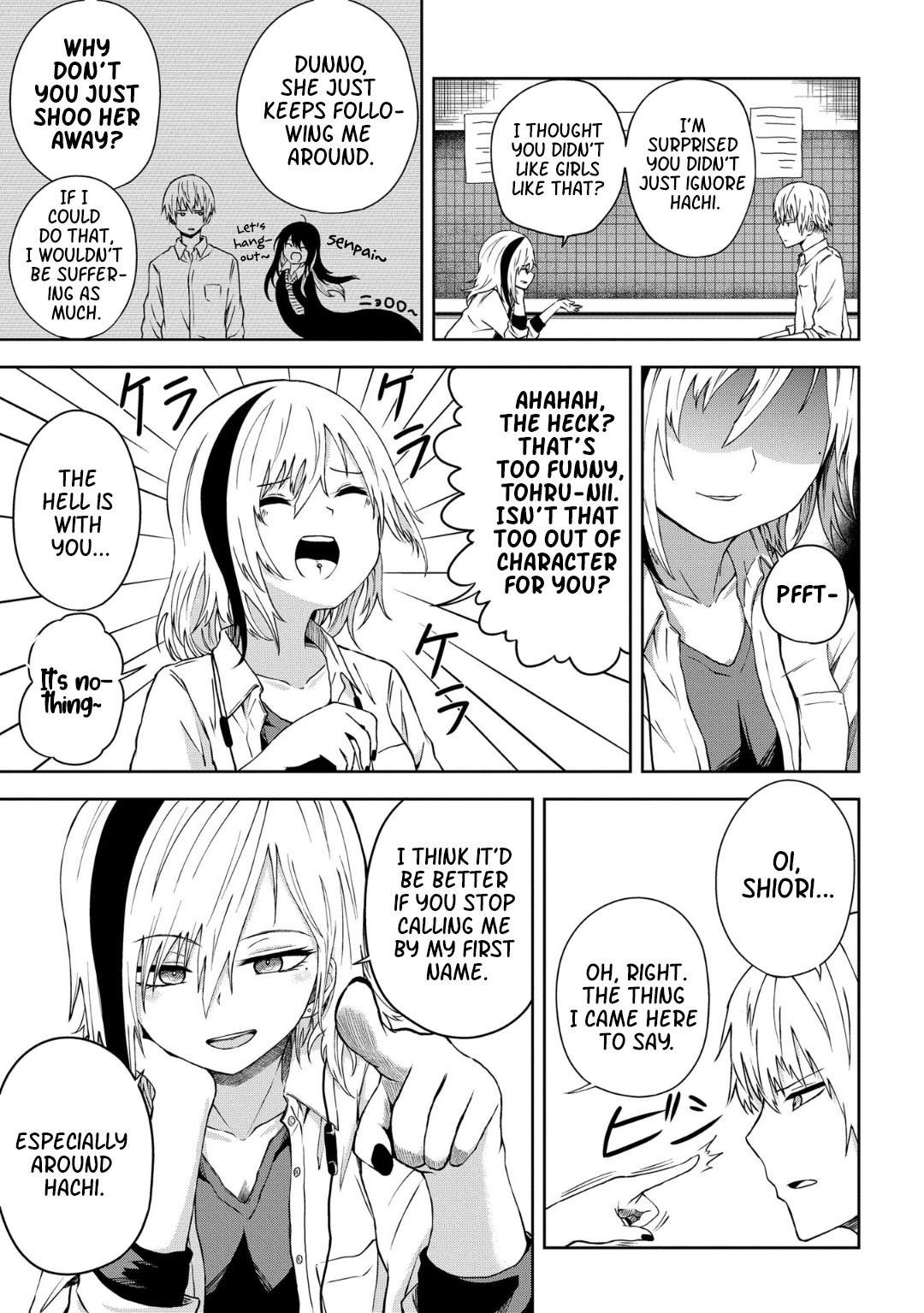 Klutzy, Gullible Nishiga Hachi Chapter 11 page 10 - Chapter 11: Senpaii❤️