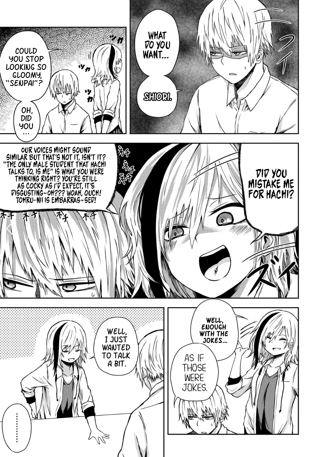 Klutzy, Gullible Nishiga Hachi Chapter 11 page 8 - Chapter 11: Senpaii❤️