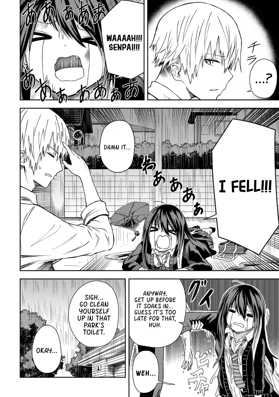 Klutzy, Gullible Nishiga Hachi Chapter 12 page 6 - Chapter 12: Drenched...
