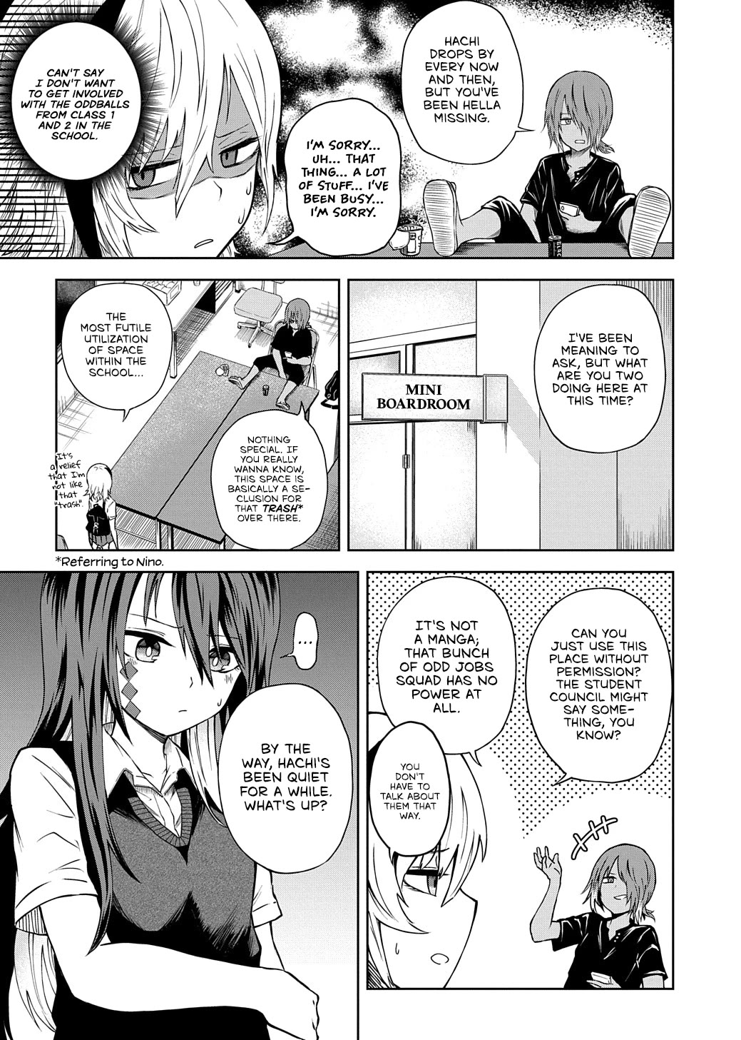 Klutzy, Gullible Nishiga Hachi Chapter 15 page 4 - Chapter 15: "Stand Out" Plan