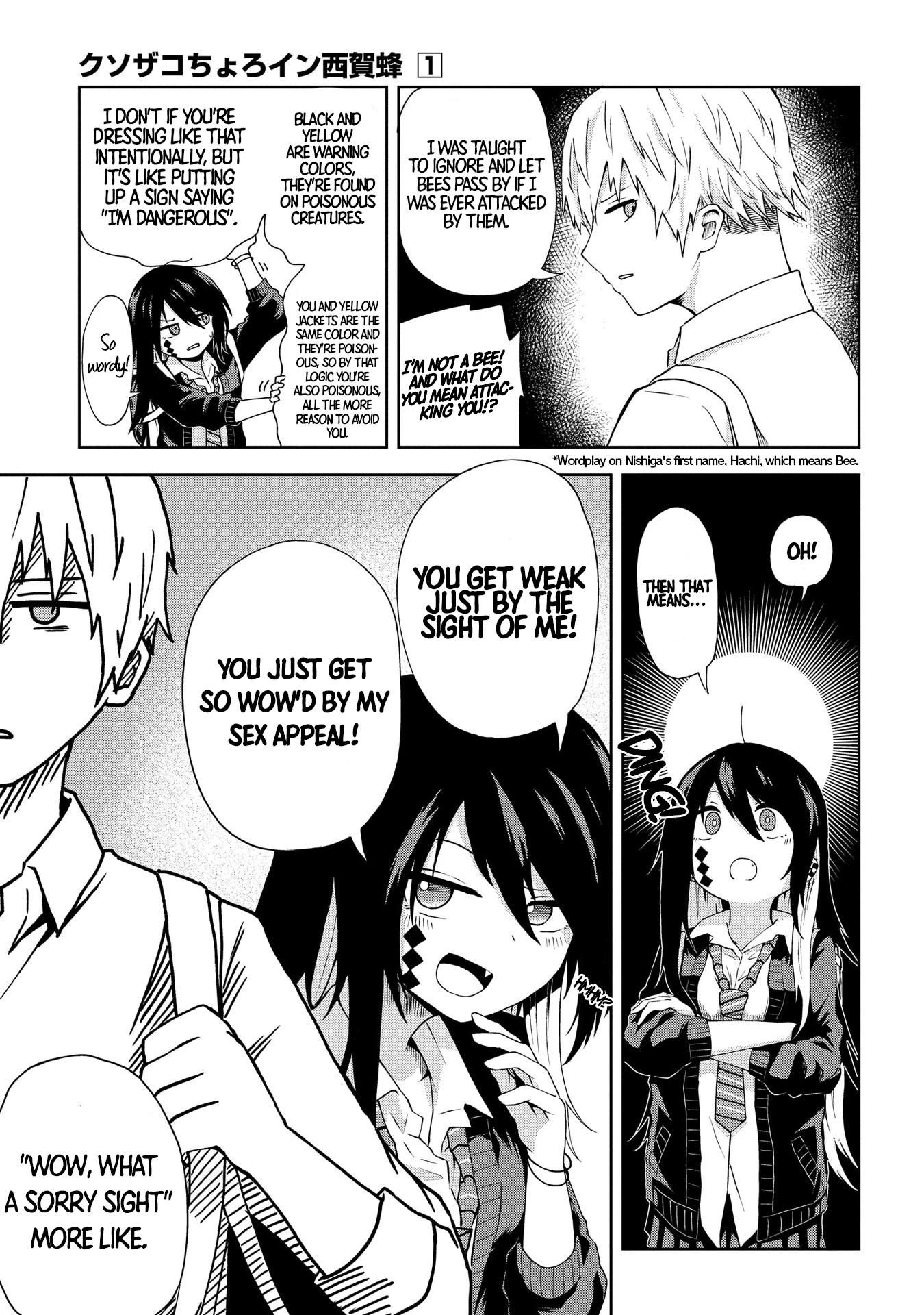 Klutzy, Gullible Nishiga Hachi Chapter 2 page 4 - Chapter 2: 「 I'm taking it off, alright?! 」