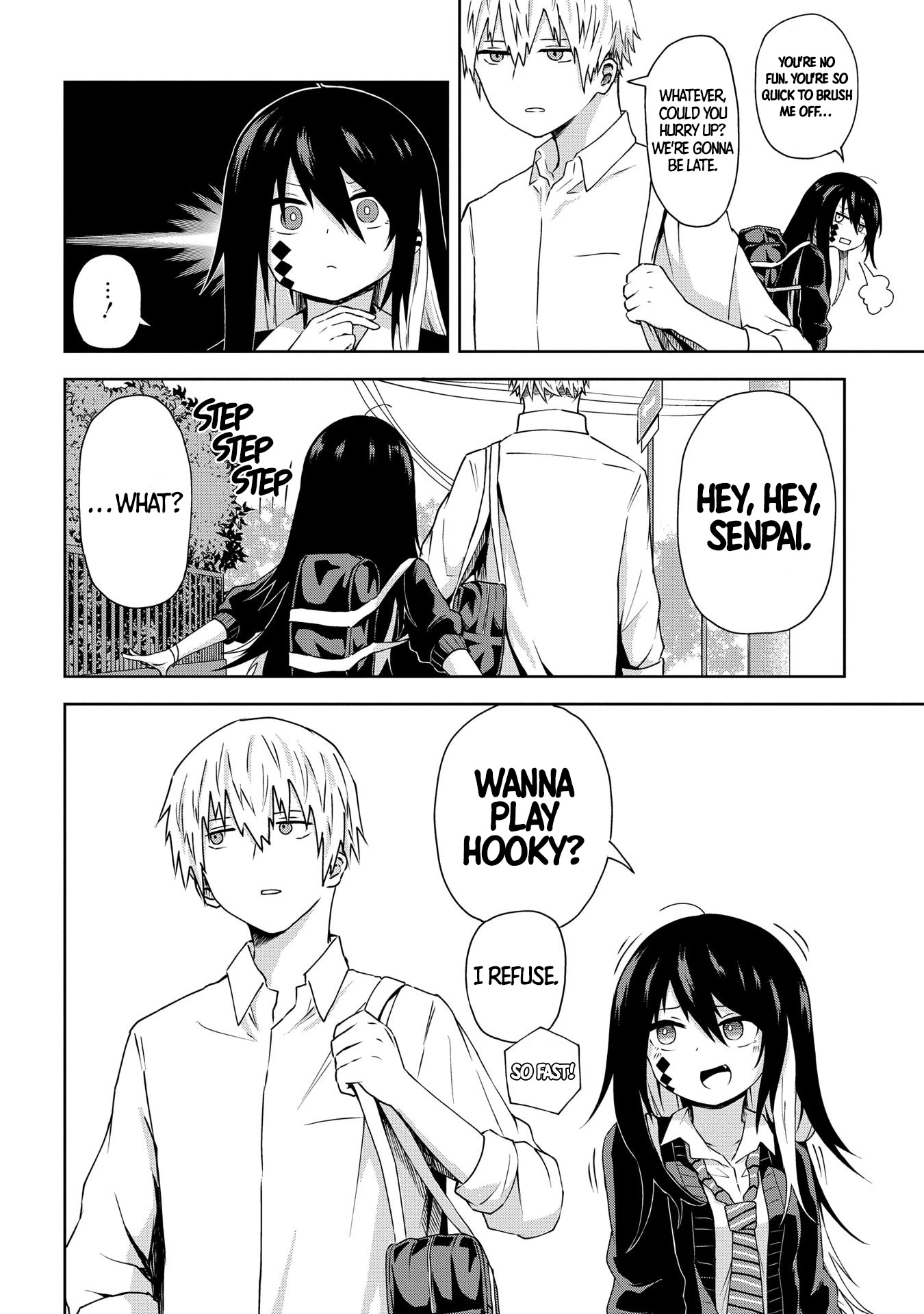 Klutzy, Gullible Nishiga Hachi Chapter 2 page 5 - Chapter 2: 「 I'm taking it off, alright?! 」