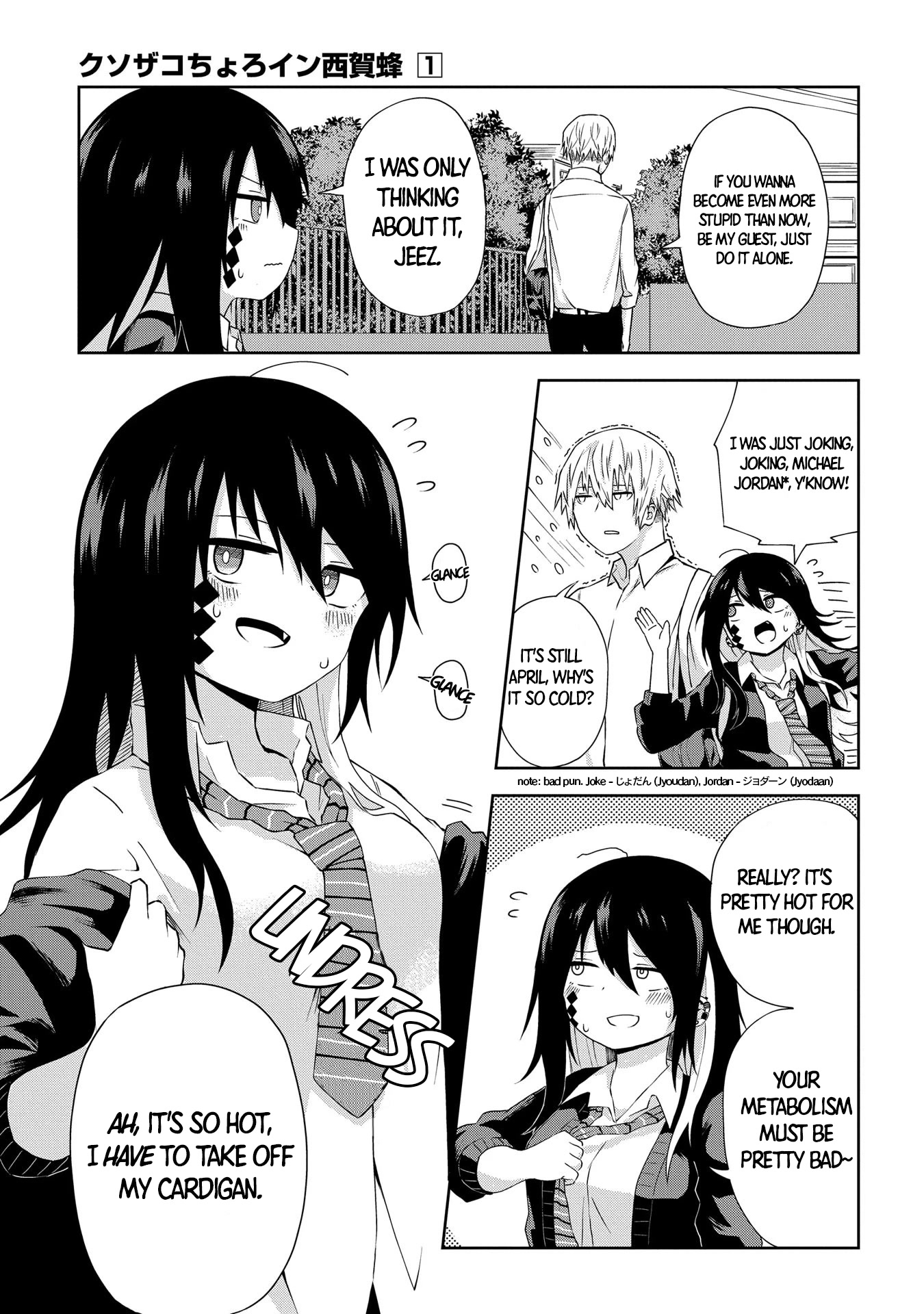 Klutzy, Gullible Nishiga Hachi Chapter 2 page 6 - Chapter 2: 「 I'm taking it off, alright?! 」