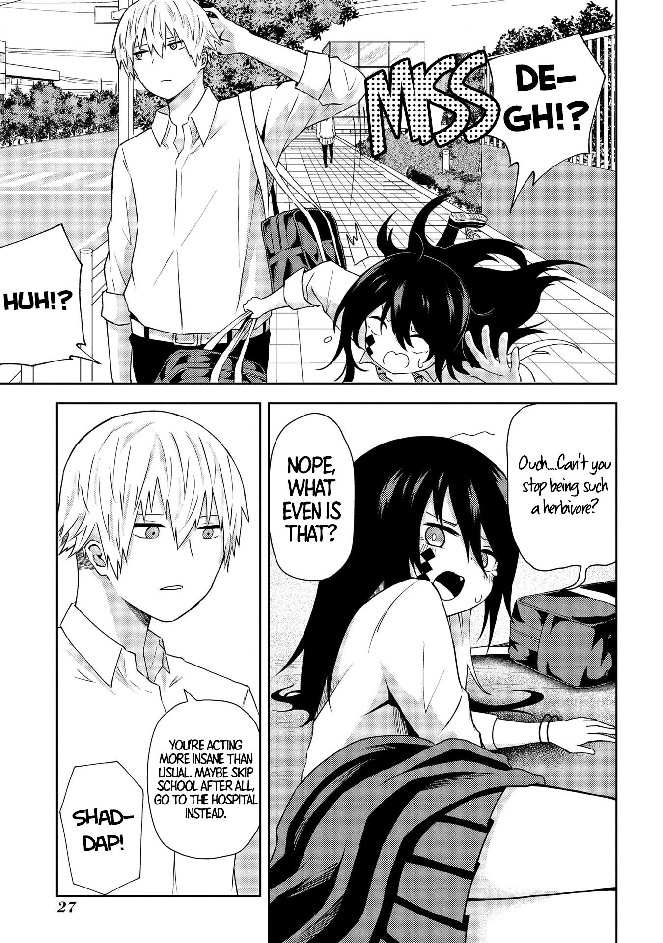 Klutzy, Gullible Nishiga Hachi Chapter 2 page 8 - Chapter 2: 「 I'm taking it off, alright?! 」