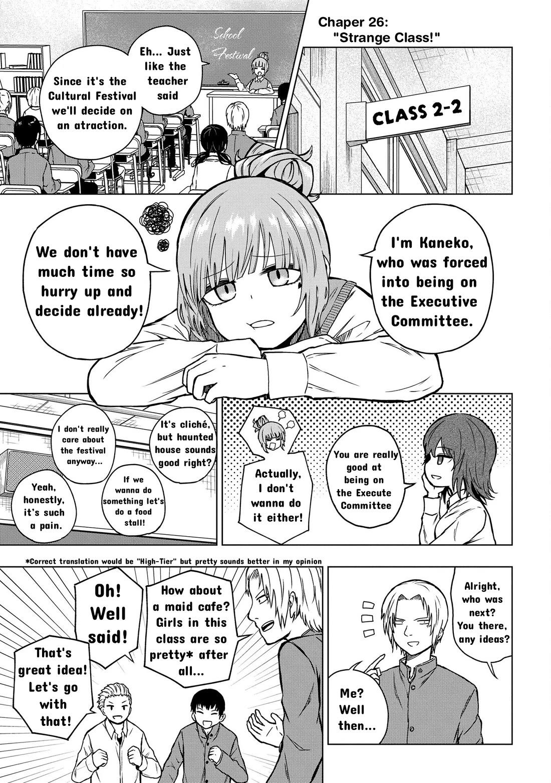 Klutzy, Gullible Nishiga Hachi Chapter 26 page 1 - Chapter 26: Weird Class