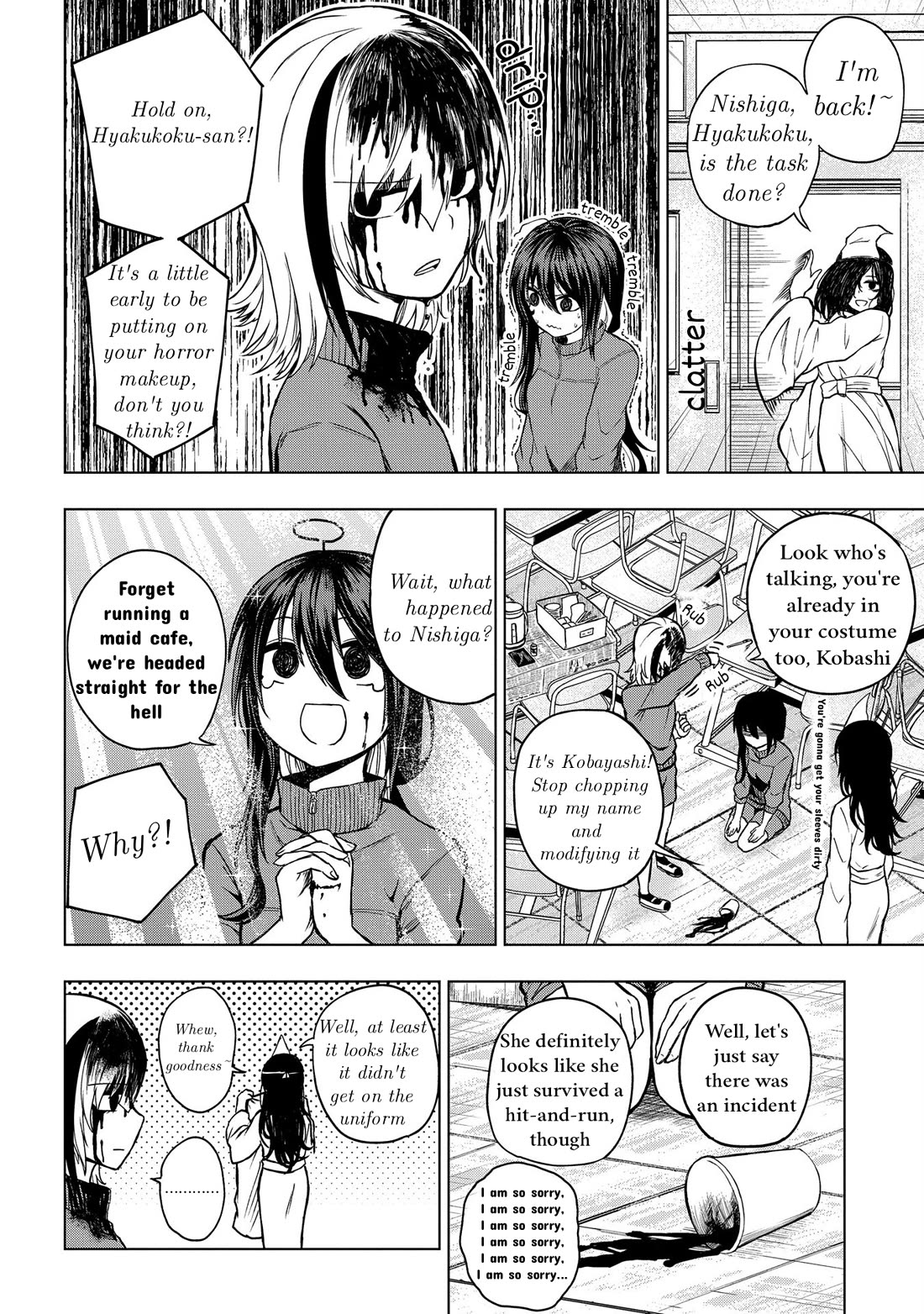 Klutzy, Gullible Nishiga Hachi Chapter 27 page 10 - Chapter 27: Our Maid Cafe is Going to Hell