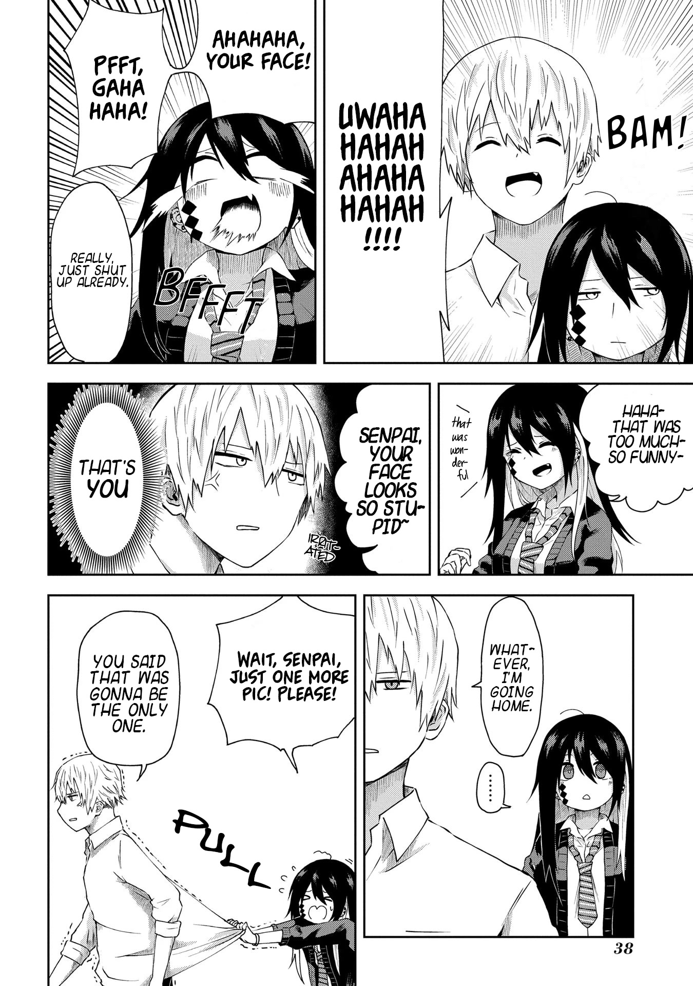 Klutzy, Gullible Nishiga Hachi Chapter 3 page 9 - Chapter 3: 「 Senpaai, I'm only asking this once in my life. 」