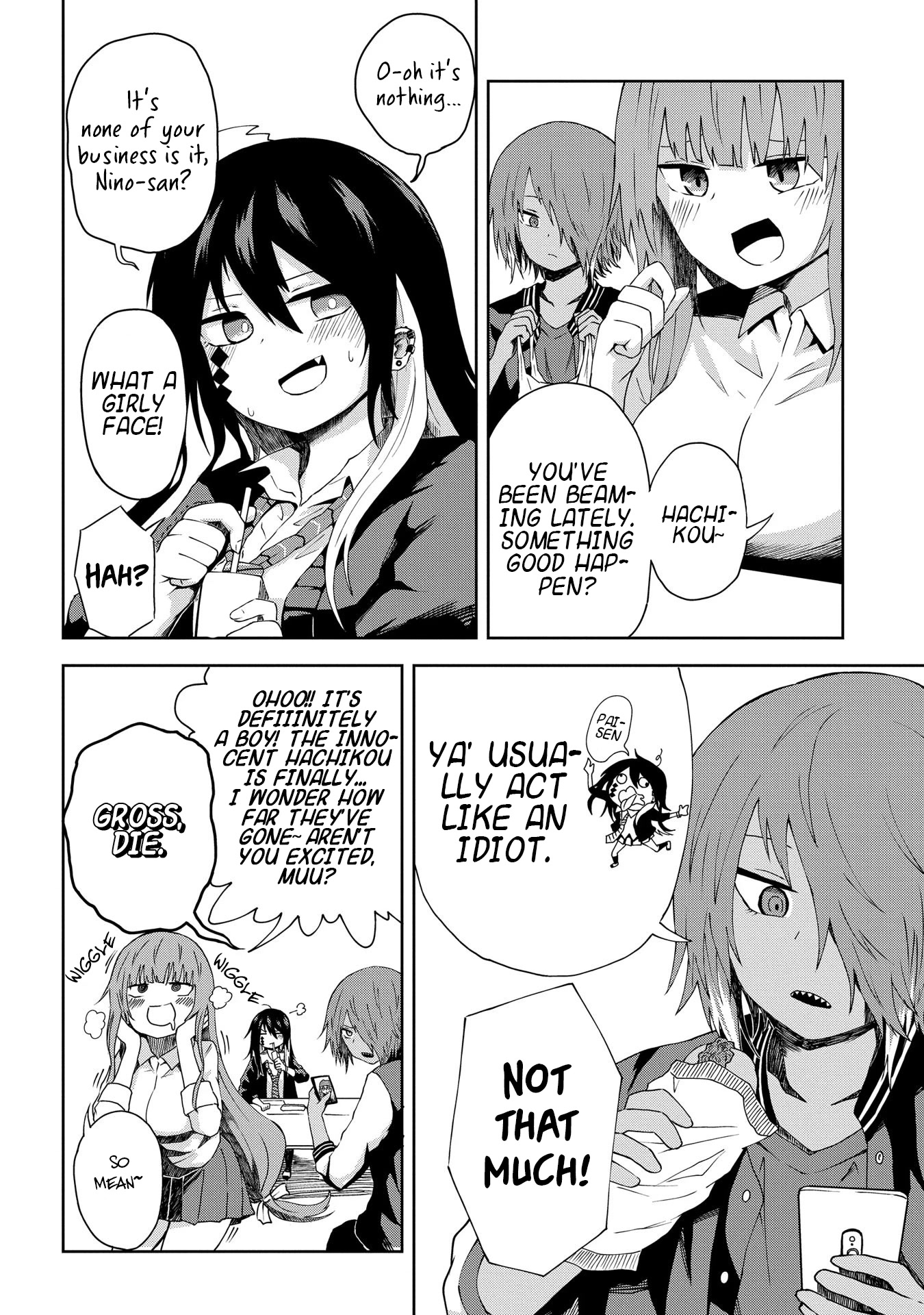 Klutzy, Gullible Nishiga Hachi Chapter 4 page 2 - Chapter 4: 「 What a girly face! 」