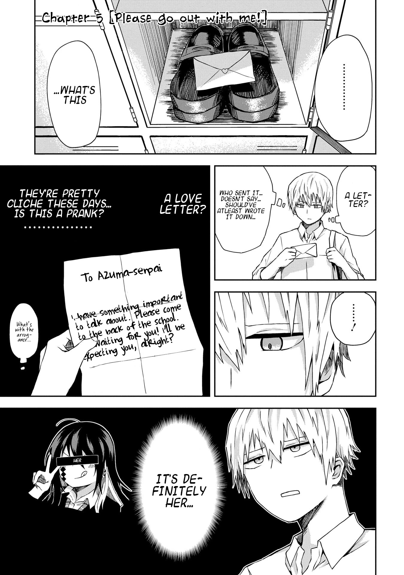 Klutzy, Gullible Nishiga Hachi Chapter 5 page 3 - Chapter 5: Chapter 5 「Please go out with me!」