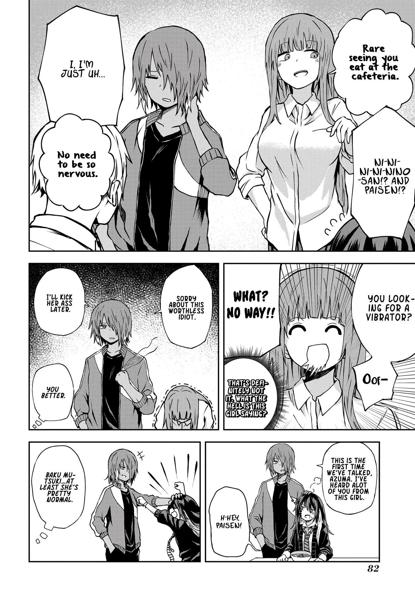 Klutzy, Gullible Nishiga Hachi Chapter 7 page 5 - Chapter 7: Ch.7 「 Stop! Senpai's gonna see! 」