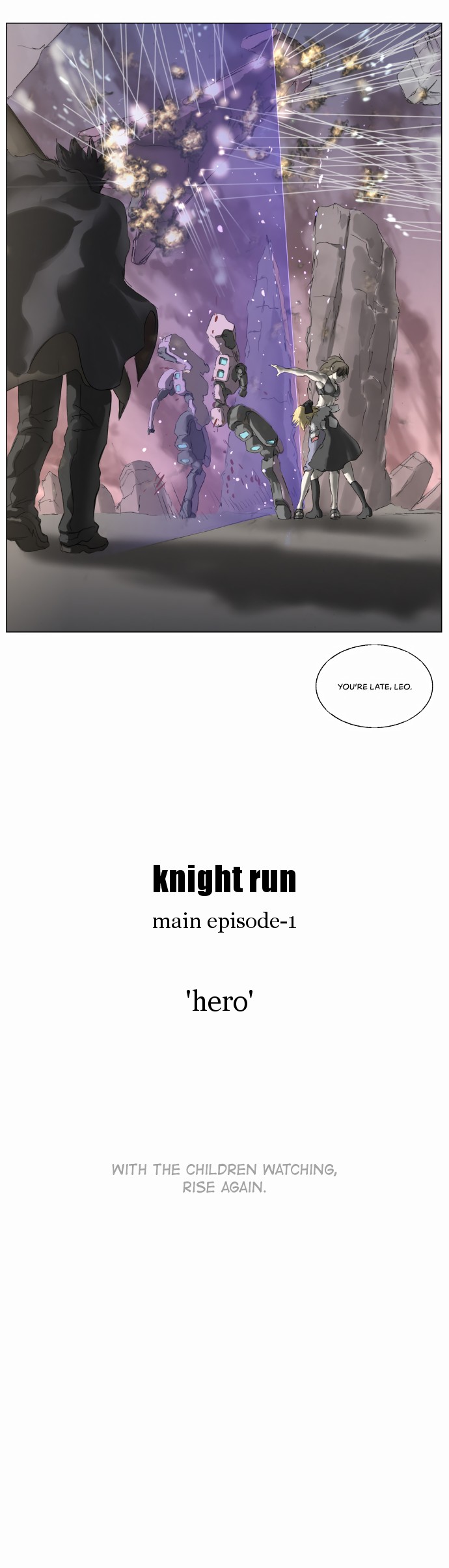 Knight Run Chapter 190 page 15 - Chapter 190: Hero - Part 21 | With the children watching, rise again