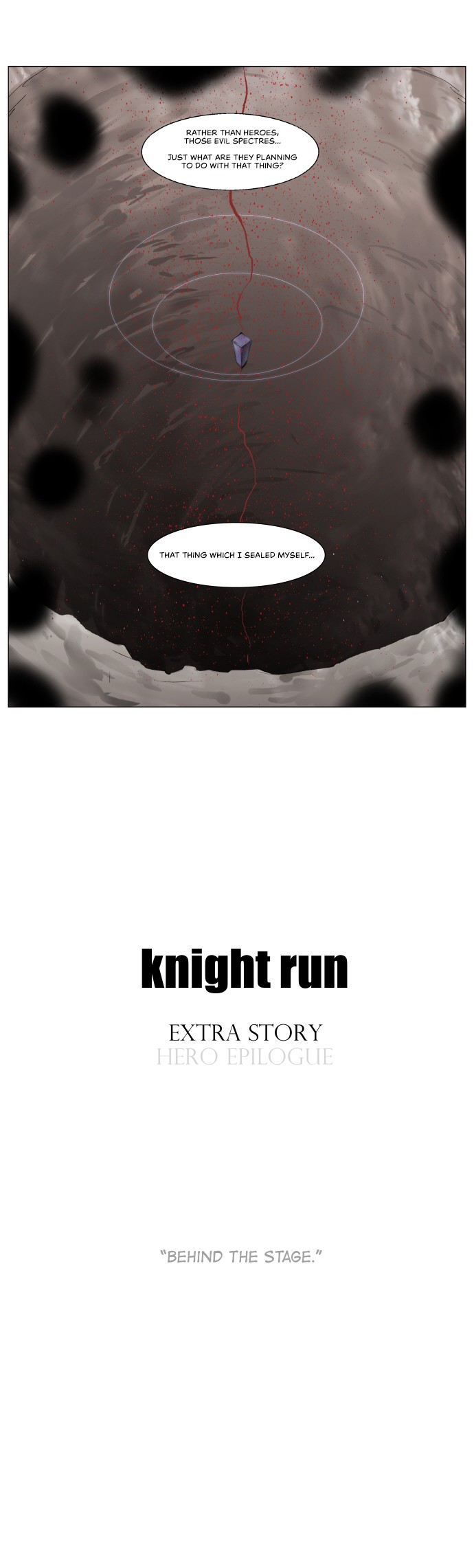 Knight Run Chapter 192 page 12 - Chapter 192: Hero - Extra 1 | Behind the Stage