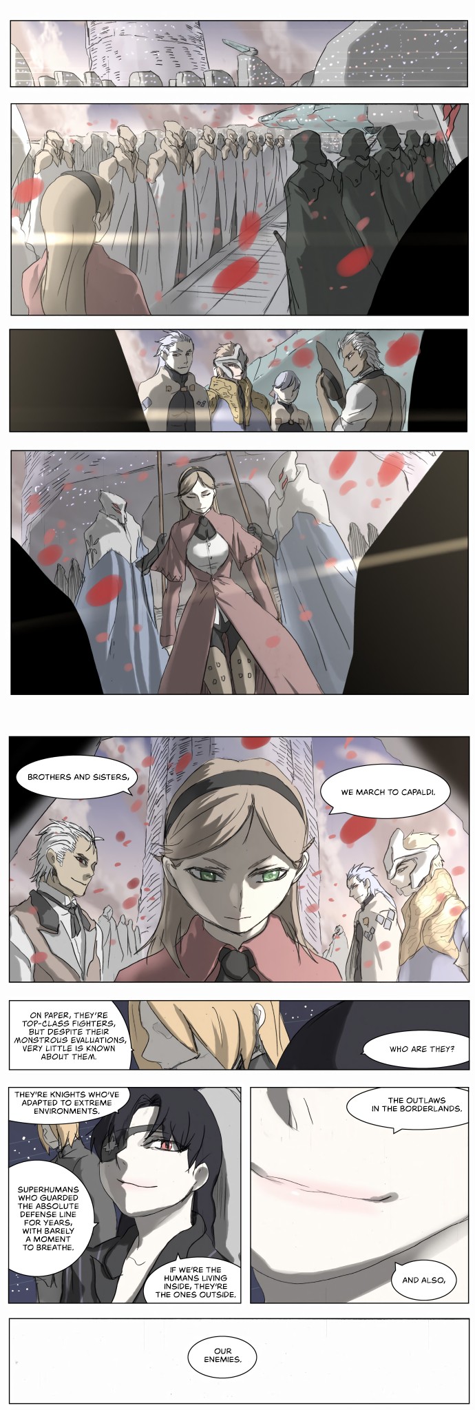 Knight Run Chapter 198 page 1 - Chapter 198: Knightfall - Part 2 | Hesitation's border