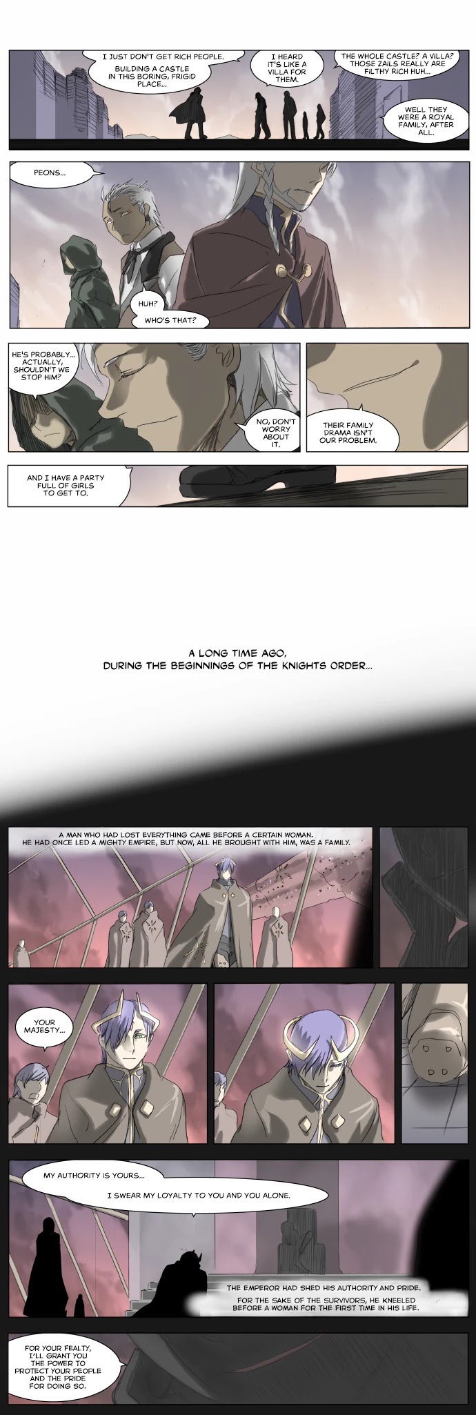 Knight Run Chapter 199 page 1 - Chapter 199: Knight Fall - Part 3 | The Houses of Leonhard and Zail