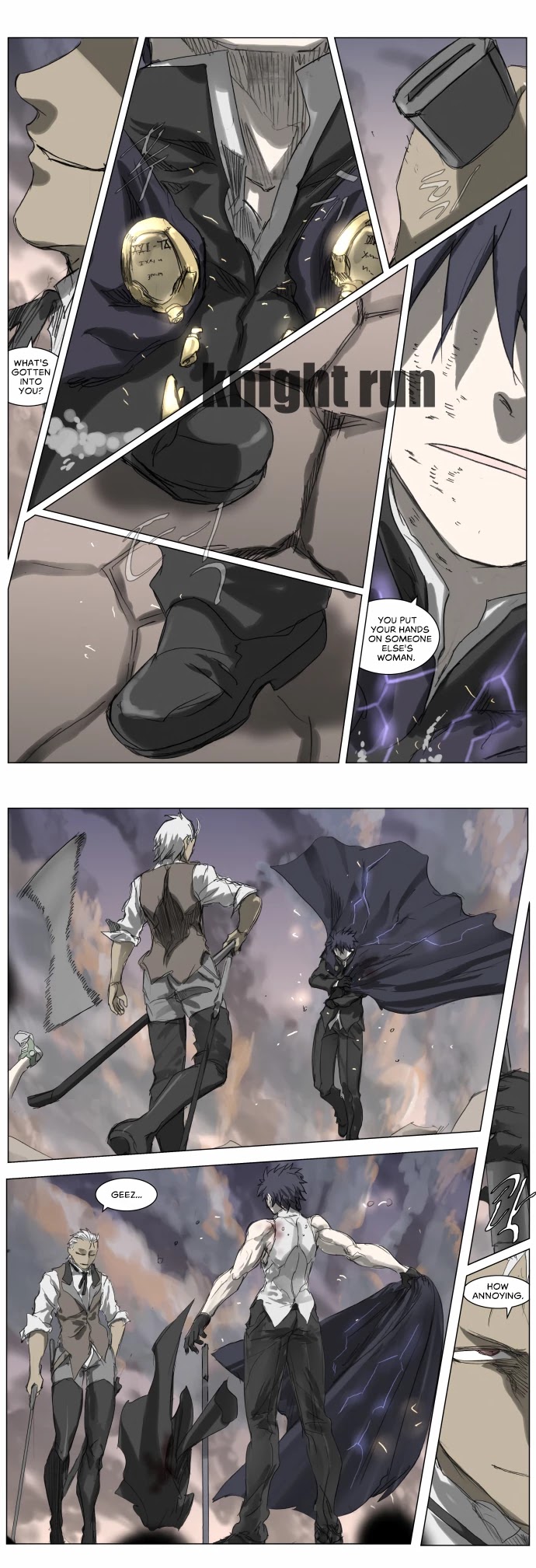 Knight Run Chapter 202 page 9 - Chapter 202: Knight Fall - Part 6 | Power of the Wolf, Power of Blue