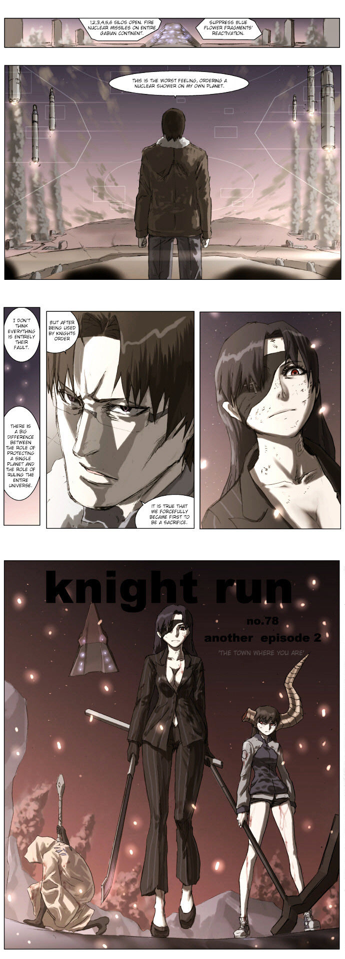 Knight Run Chapter 78 page 17 - Chapter 78: The Town Where You Are (2) - The Flower That Fell to The Ground H...