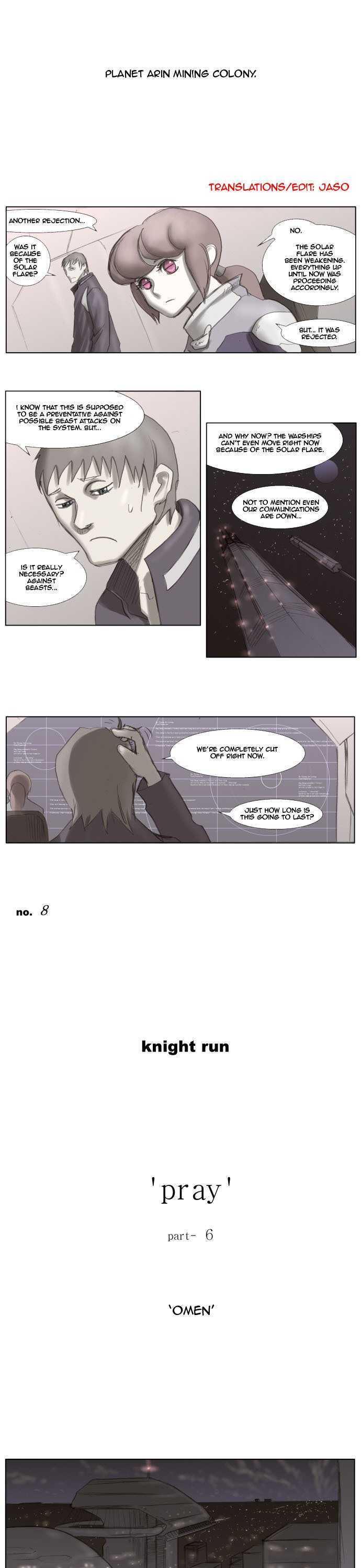Knight Run Chapter 8 page 1 - Chapter 8: Pray (8) - Omen