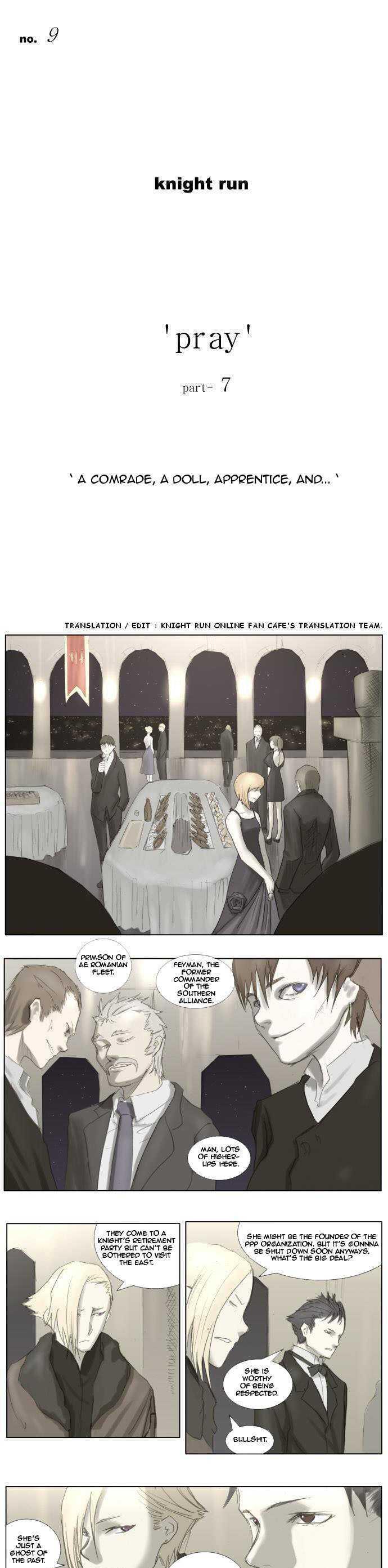 Knight Run Chapter 9 page 1 - Chapter 9: Pray (9) - A Comrade, a Doll, Apprentice, and...