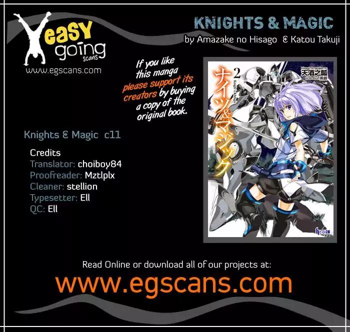 Knights & Magic Chapter 11 page 1 - Chapter 11: Let's Ride a Robot