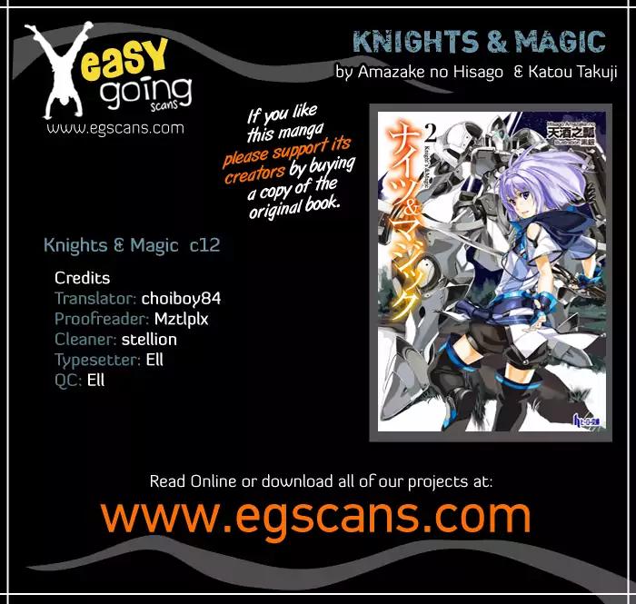 Knights & Magic Chapter 12 page 1 - Chapter 12: Let's Fight A Behemoth in a Silhouette Knight 1!