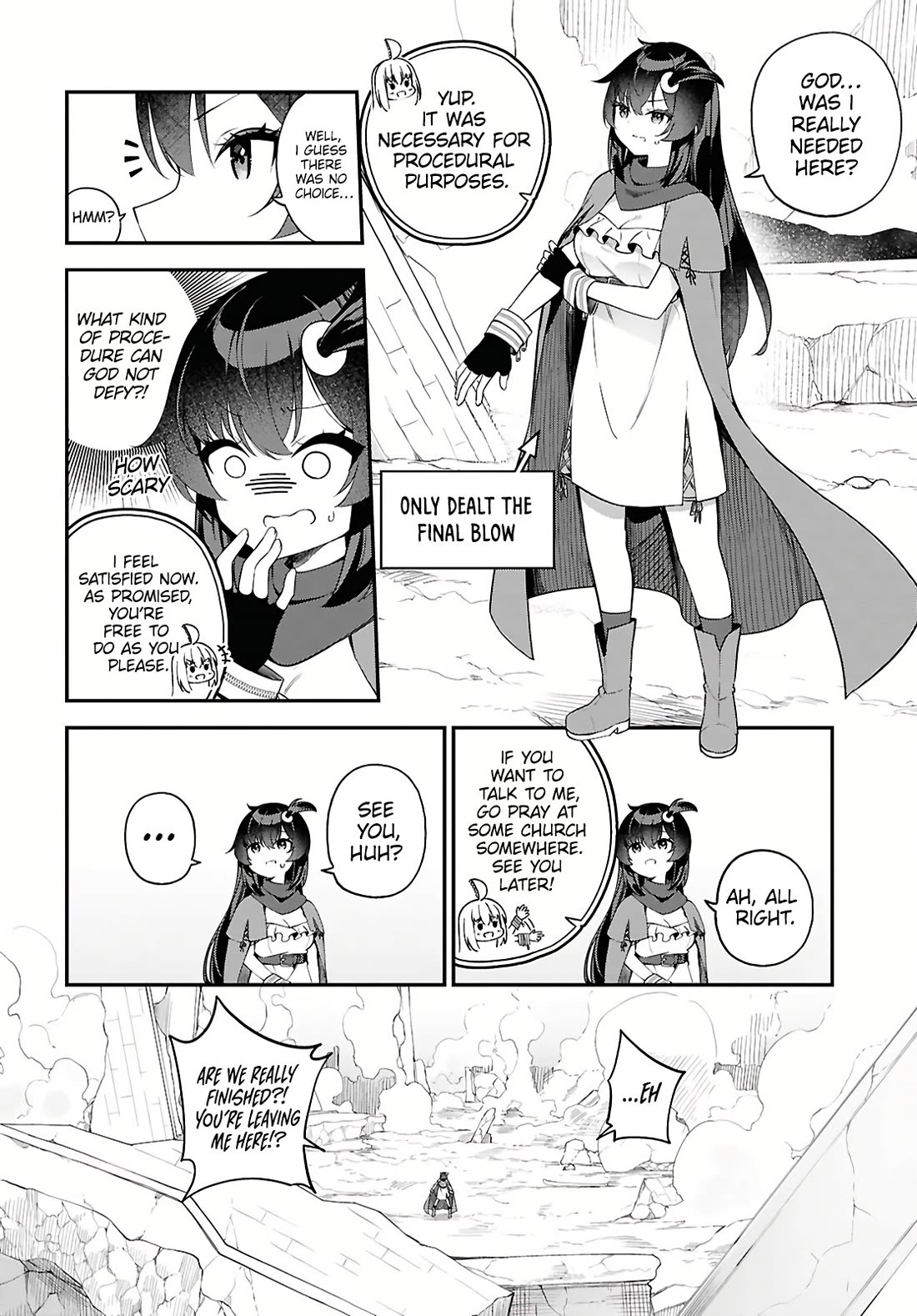 Knock Yourself Out!: The Goddess Beat the Final Boss in the Tutorial, So Now I'm Free to Do Whatever Chapter 1 page 14 - Chapter 1