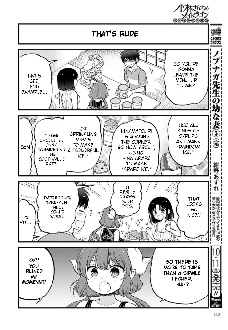 Kobayashi-san chi no Maid Dragon: Elma OL Nikki Chapter 26 page 10 - Chapter 26: Limited Shaved Ice Shopkeeper