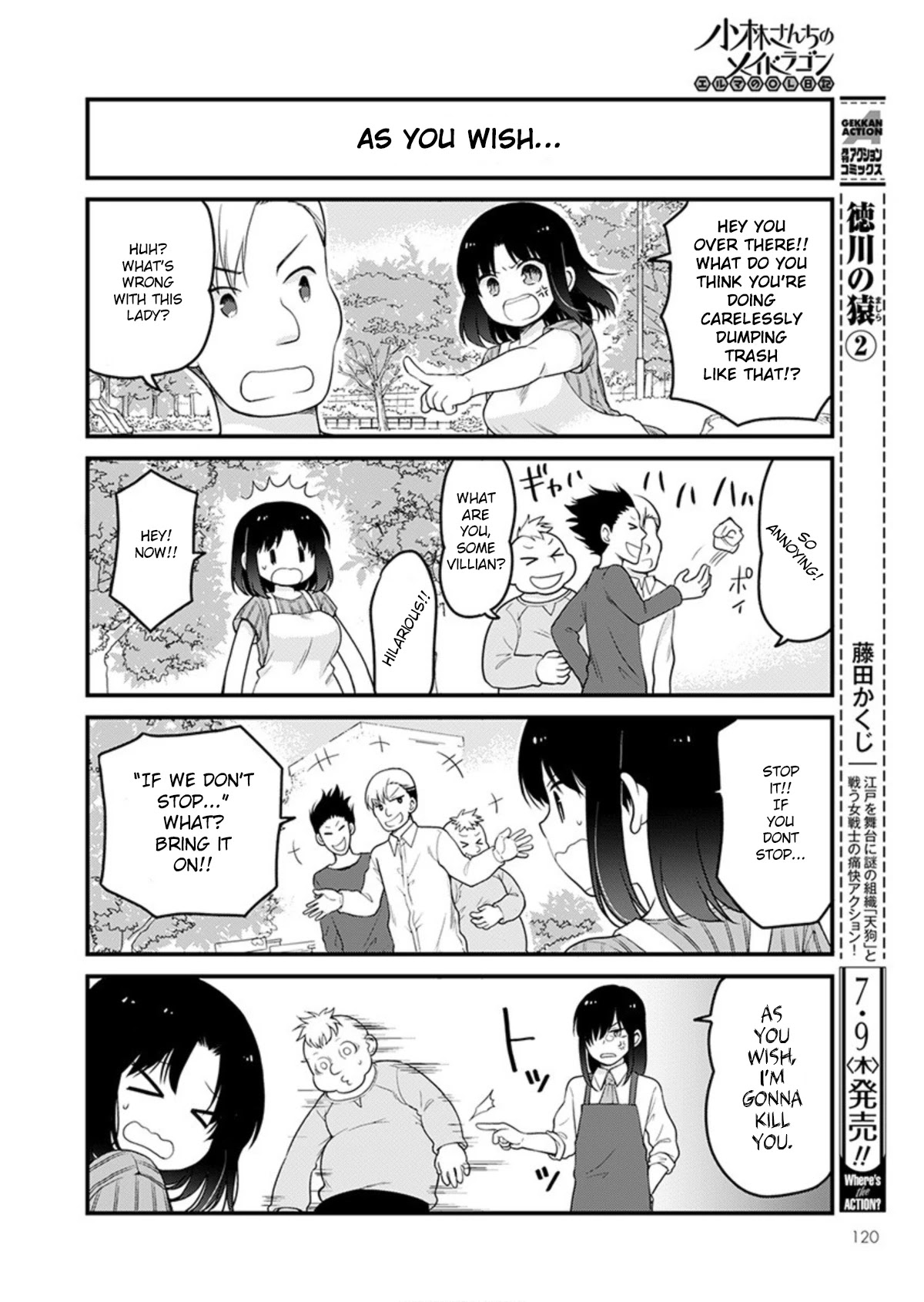 Kobayashi-san chi no Maid Dragon: Elma OL Nikki Chapter 35 page 12 - Chapter 35: Trash pick up volunteer