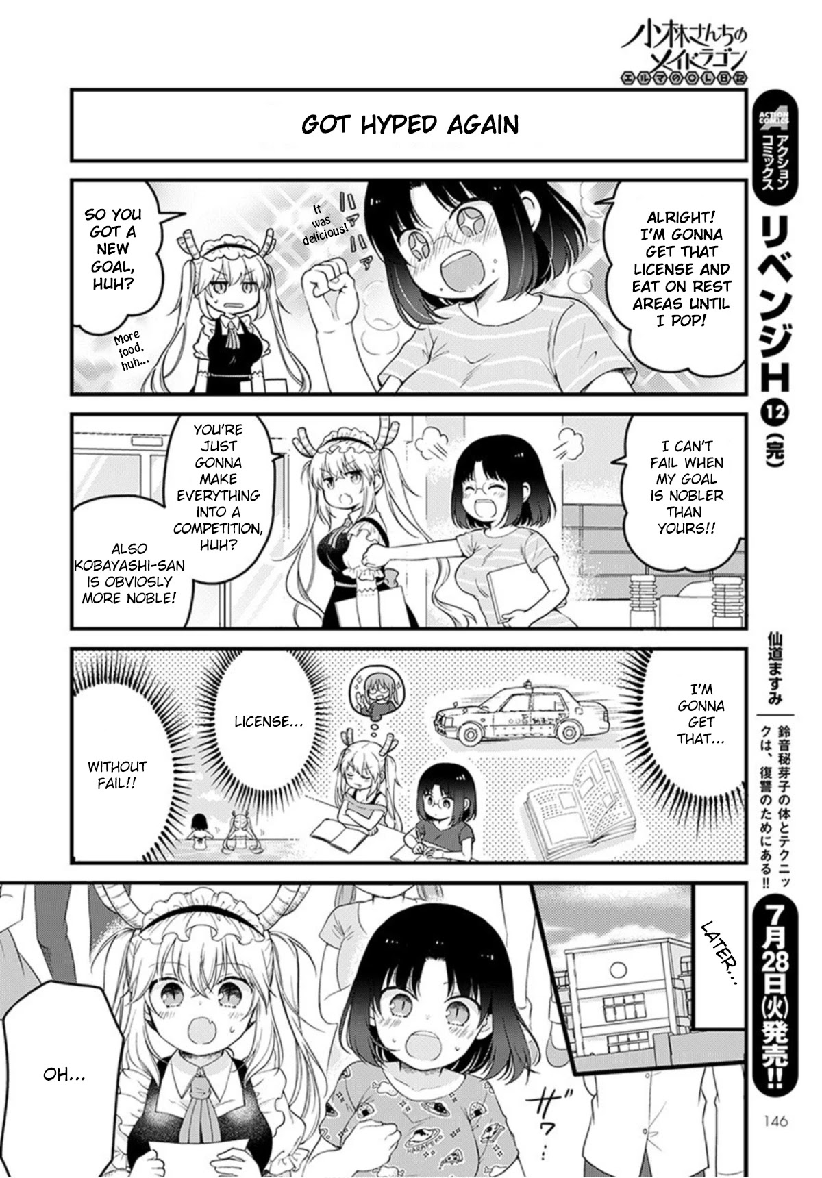 Kobayashi-san chi no Maid Dragon: Elma OL Nikki Chapter 37 page 12 - Chapter 37: Let's Get a License