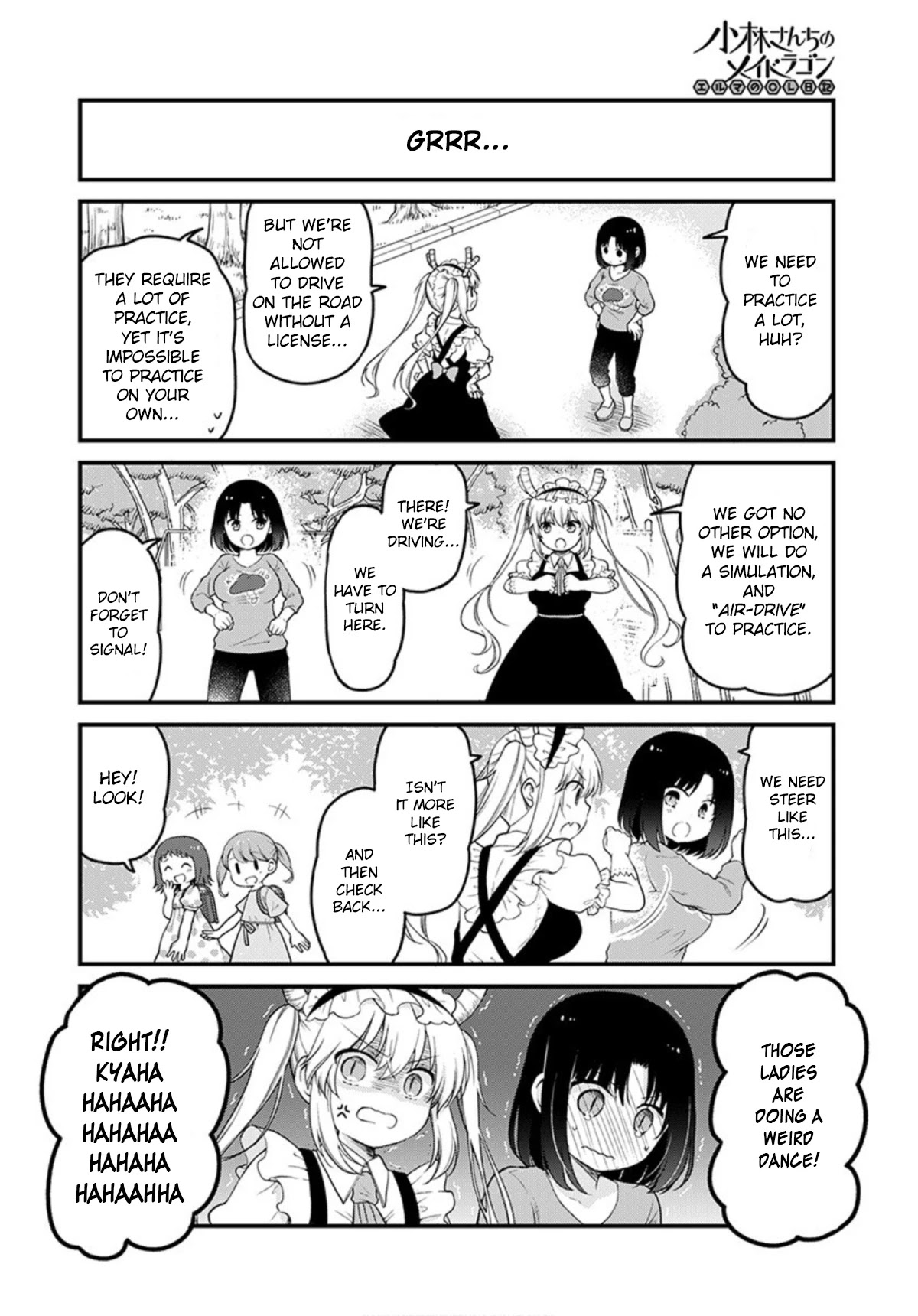 Kobayashi-san chi no Maid Dragon: Elma OL Nikki Chapter 37 page 8 - Chapter 37: Let's Get a License