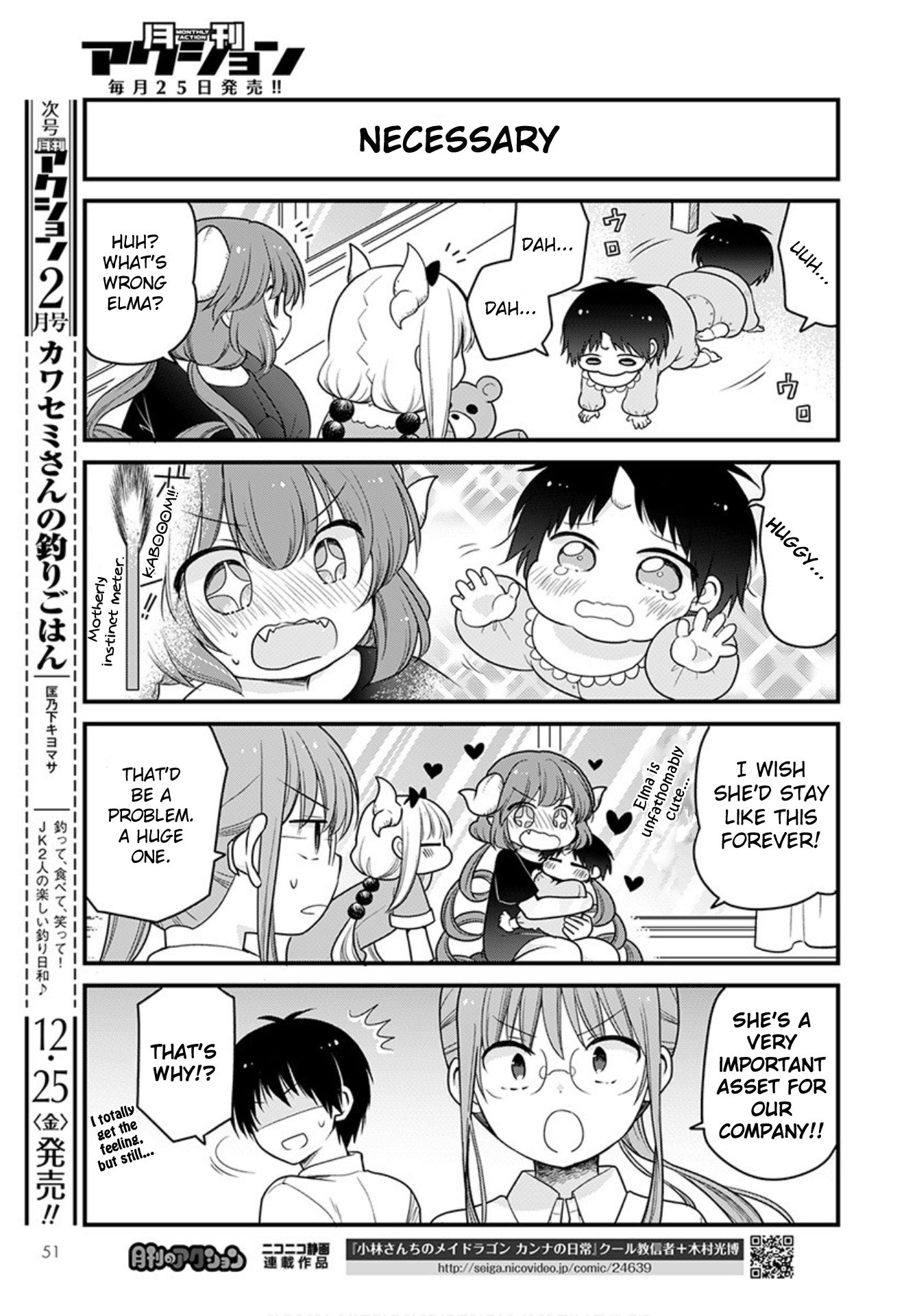 Kobayashi-san chi no Maid Dragon: Elma OL Nikki Chapter 41 page 11 - Chapter 41: Babysitting