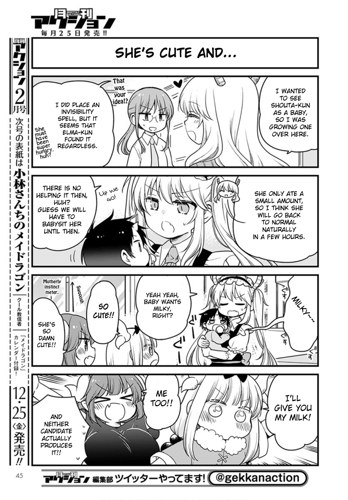 Kobayashi-san chi no Maid Dragon: Elma OL Nikki Chapter 41 page 5 - Chapter 41: Babysitting