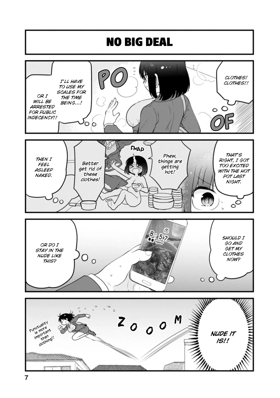 Kobayashi-san chi no Maid Dragon: Elma OL Nikki Chapter 46 page 3 - Chapter 46: I Forgot My Clothes