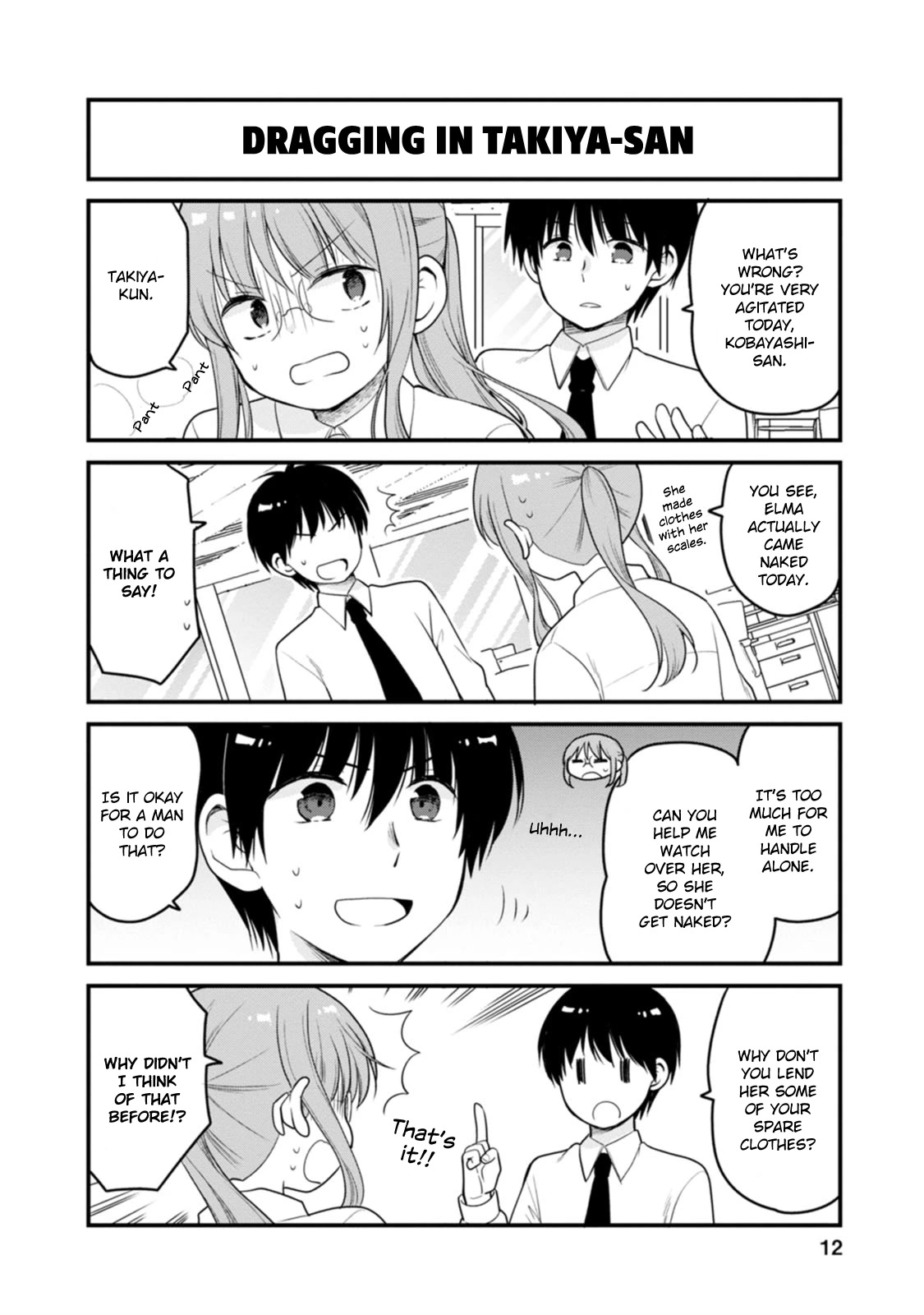 Kobayashi-san chi no Maid Dragon: Elma OL Nikki Chapter 46 page 8 - Chapter 46: I Forgot My Clothes