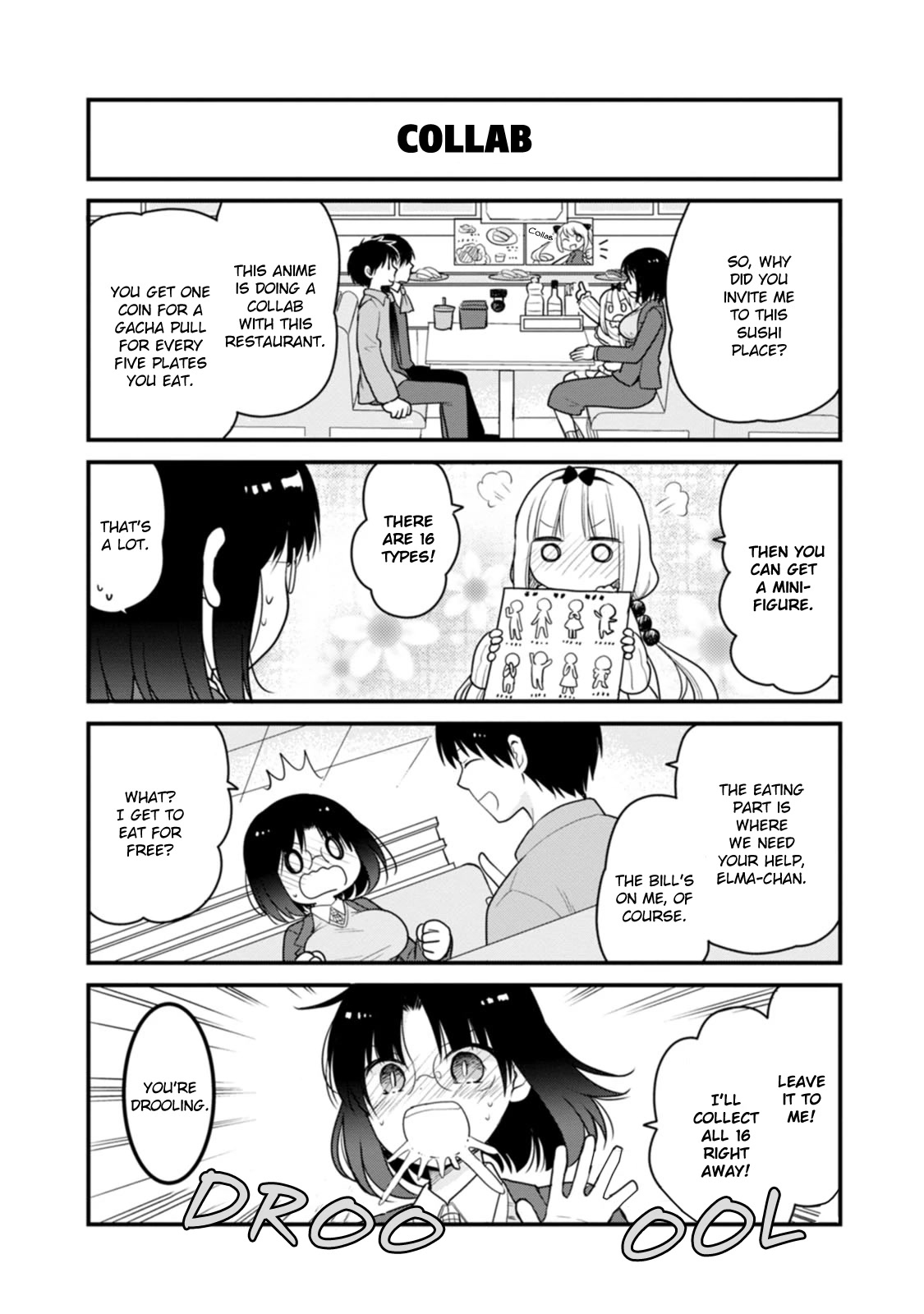 Kobayashi-san chi no Maid Dragon: Elma OL Nikki Chapter 47 page 2 - Chapter 47: Conveyor Belt Sushi Reunion