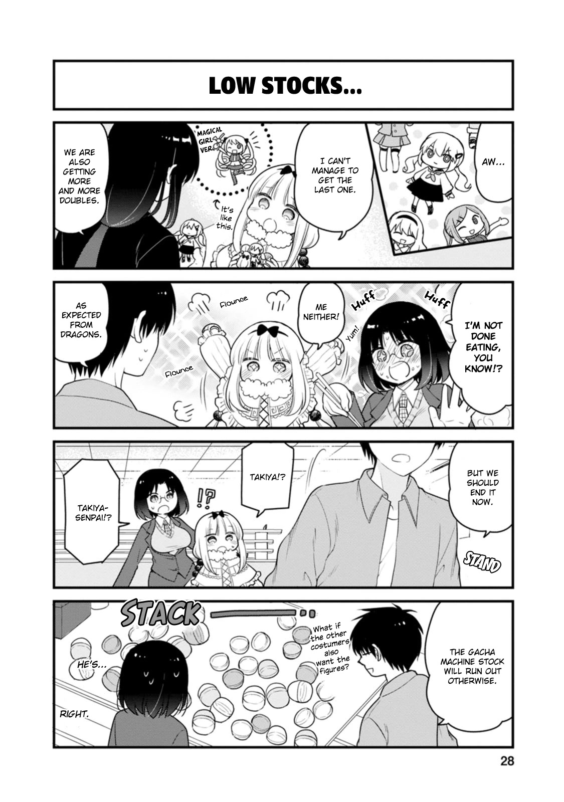 Kobayashi-san chi no Maid Dragon: Elma OL Nikki Chapter 47 page 8 - Chapter 47: Conveyor Belt Sushi Reunion