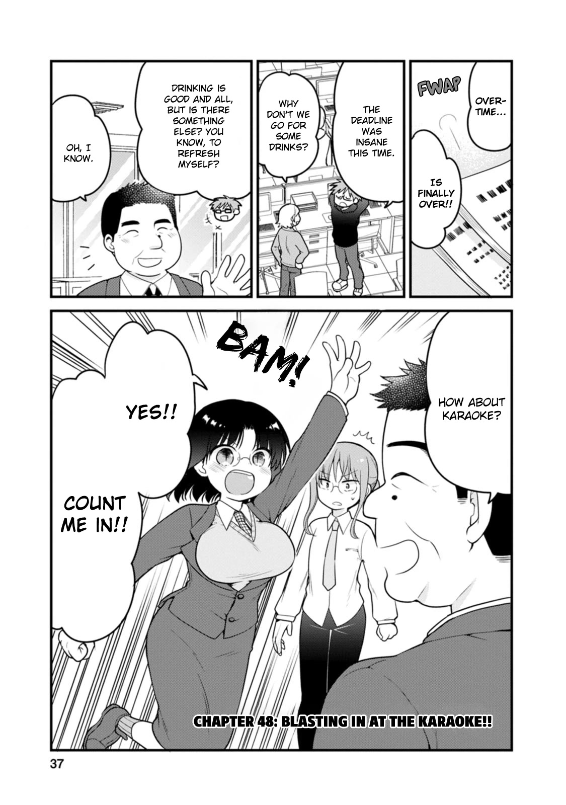 Kobayashi-san chi no Maid Dragon: Elma OL Nikki Chapter 48 page 1 - Chapter 48: Blasting in at the Karaoke!!