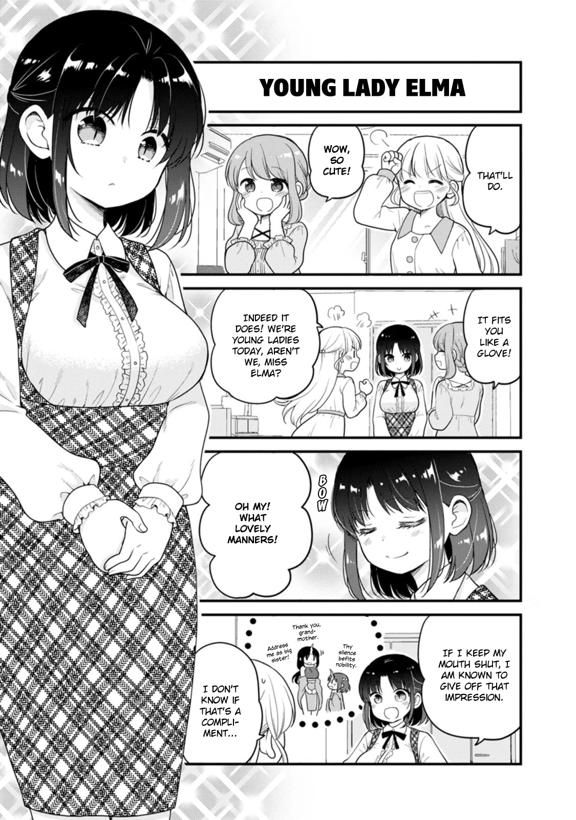 Kobayashi-san chi no Maid Dragon: Elma OL Nikki Chapter 49 page 3 - Chapter 49: Afternoon Tea Party