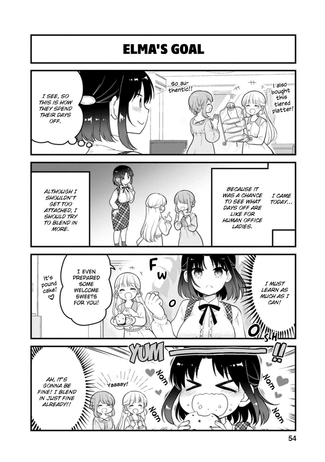 Kobayashi-san chi no Maid Dragon: Elma OL Nikki Chapter 49 page 4 - Chapter 49: Afternoon Tea Party