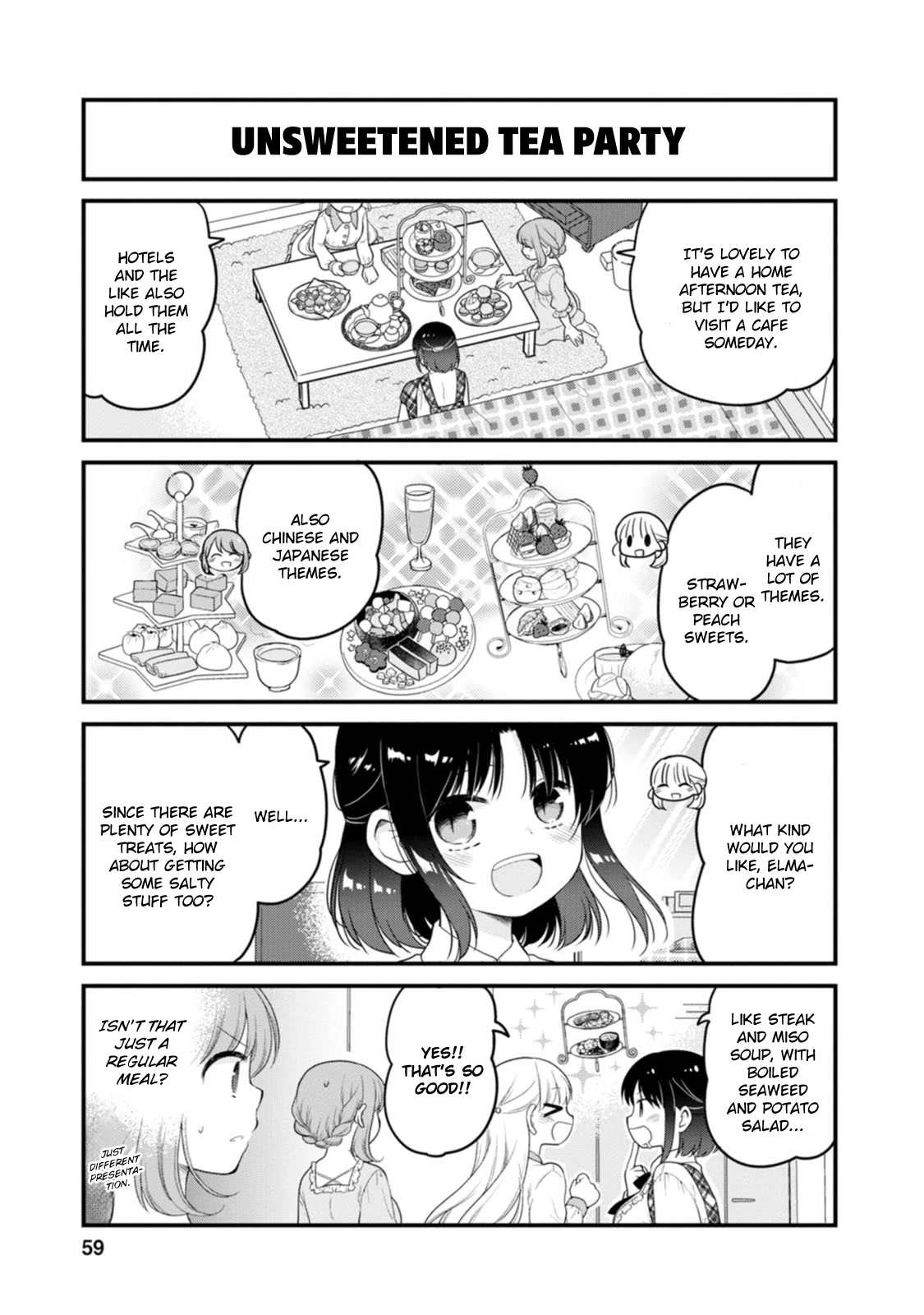 Kobayashi-san chi no Maid Dragon: Elma OL Nikki Chapter 49 page 9 - Chapter 49: Afternoon Tea Party