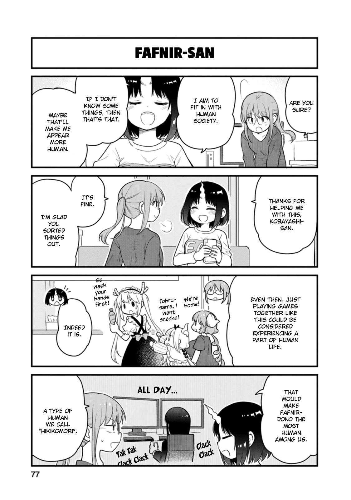 Kobayashi-san chi no Maid Dragon: Elma OL Nikki Chapter 50 page 13 - Chapter 50: Learning with Otome Games