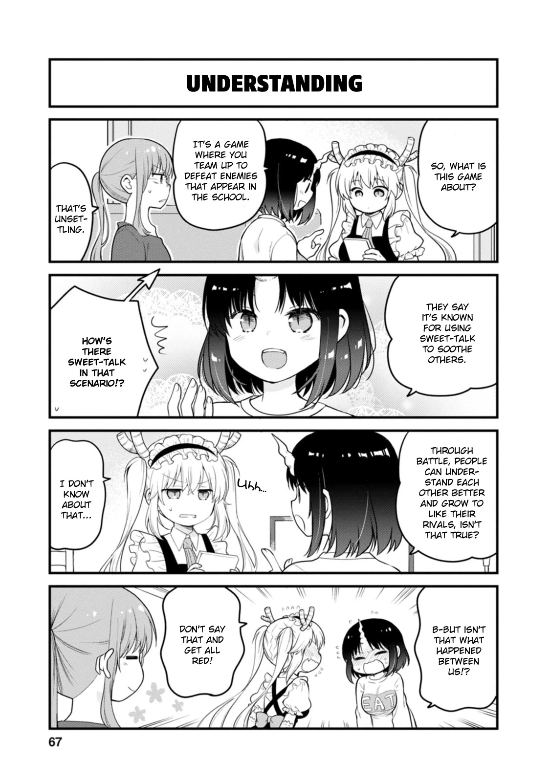 Kobayashi-san chi no Maid Dragon: Elma OL Nikki Chapter 50 page 3 - Chapter 50: Learning with Otome Games