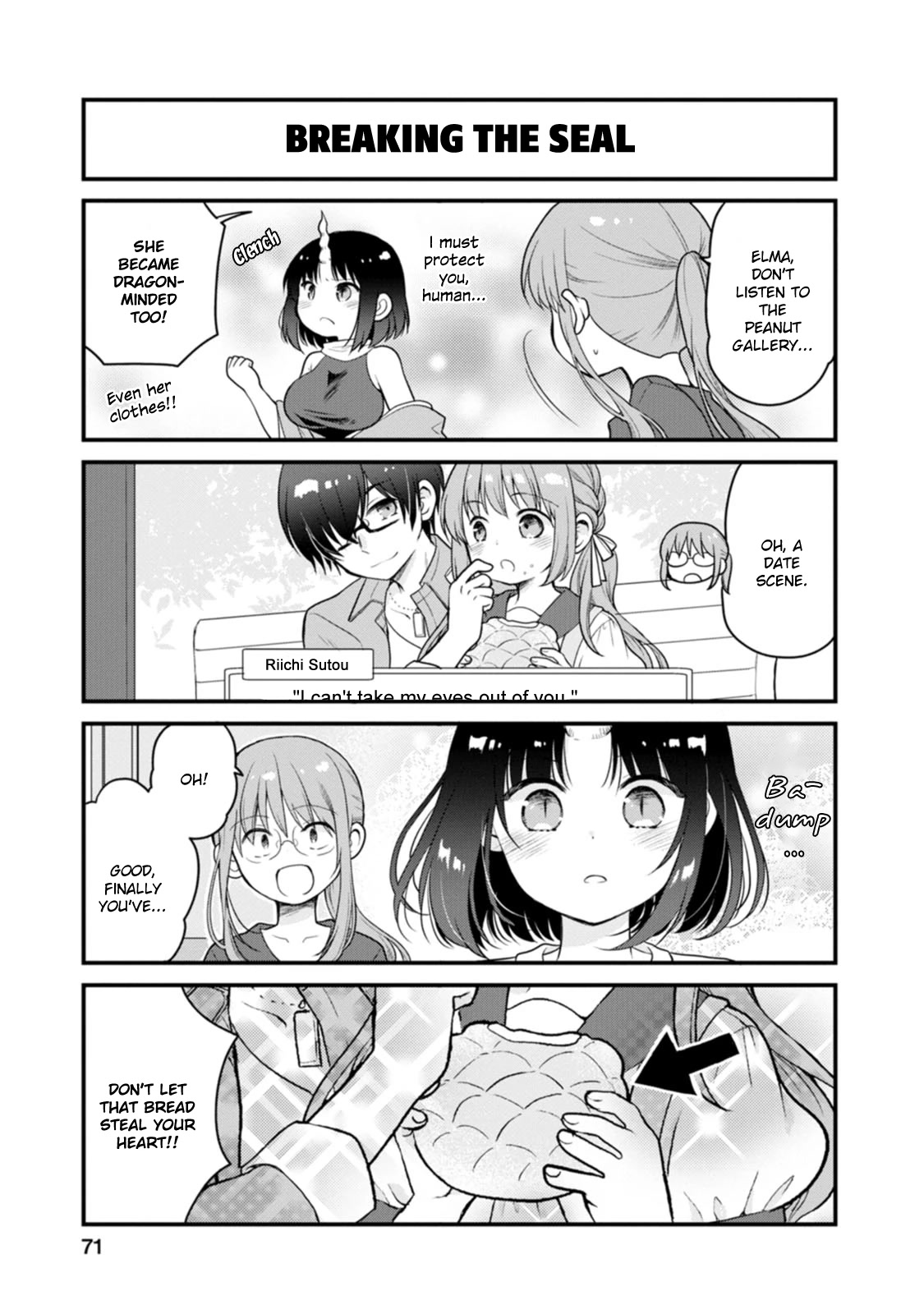 Kobayashi-san chi no Maid Dragon: Elma OL Nikki Chapter 50 page 7 - Chapter 50: Learning with Otome Games